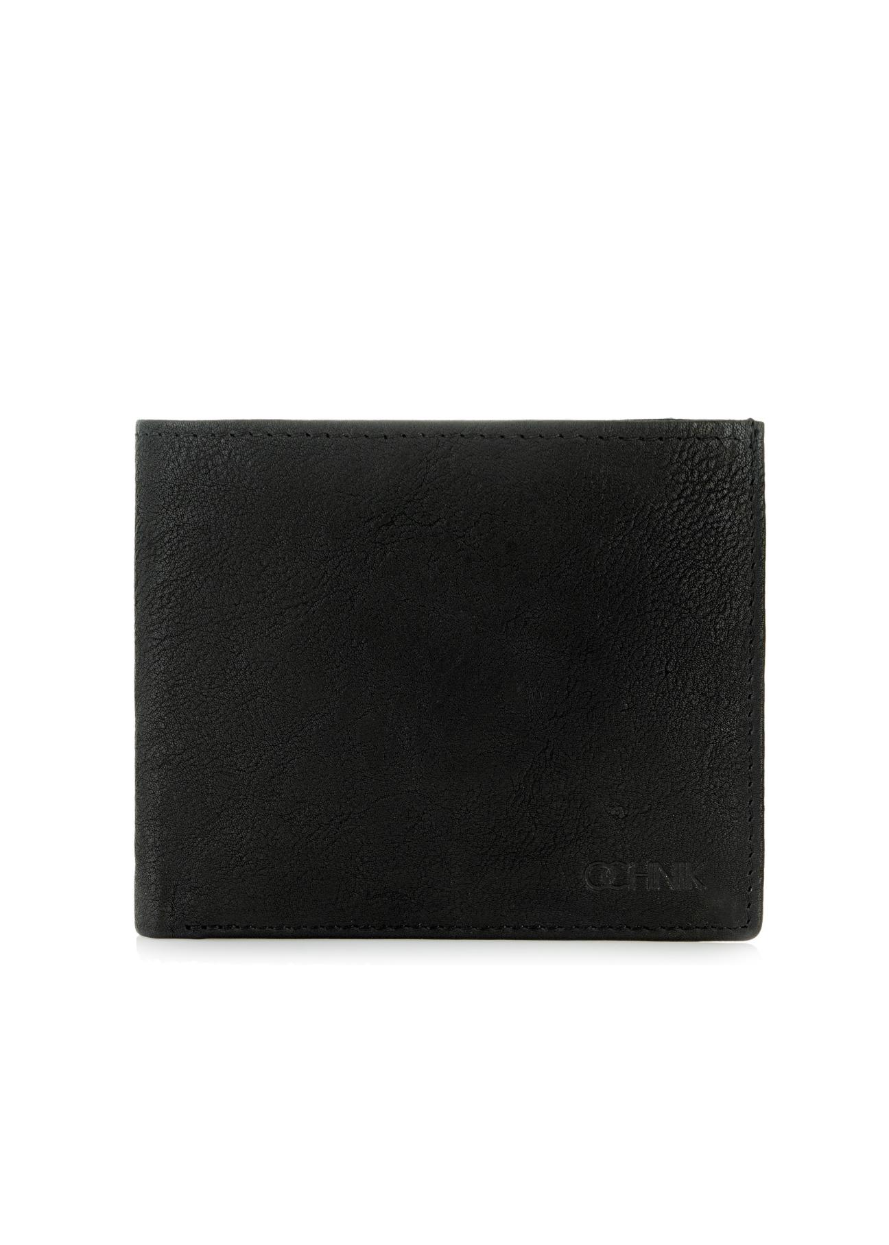 Classic black men's wallet without clasp PORMS-0206-99(Z24)-01