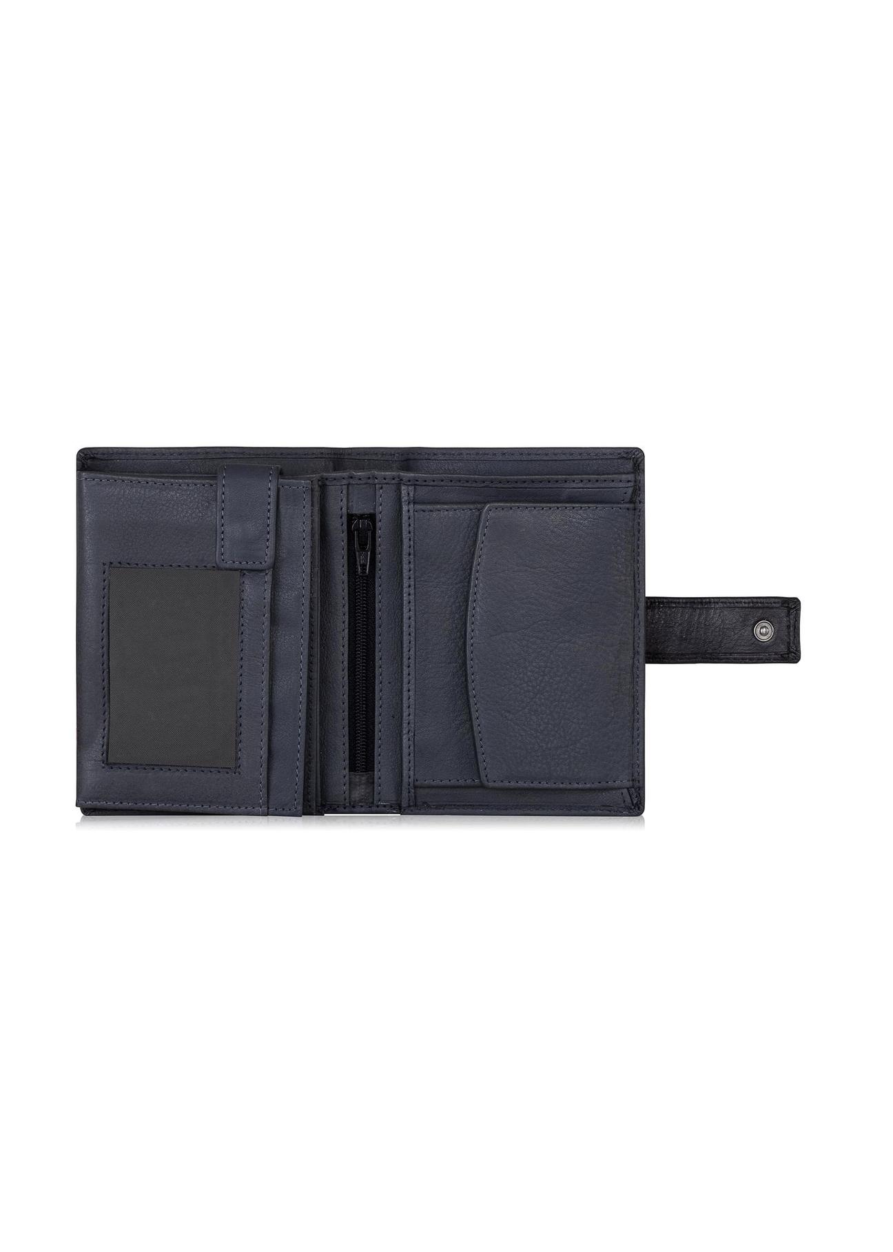 Graphite leather men's wallet PORMS-0543-95(Z23)-03