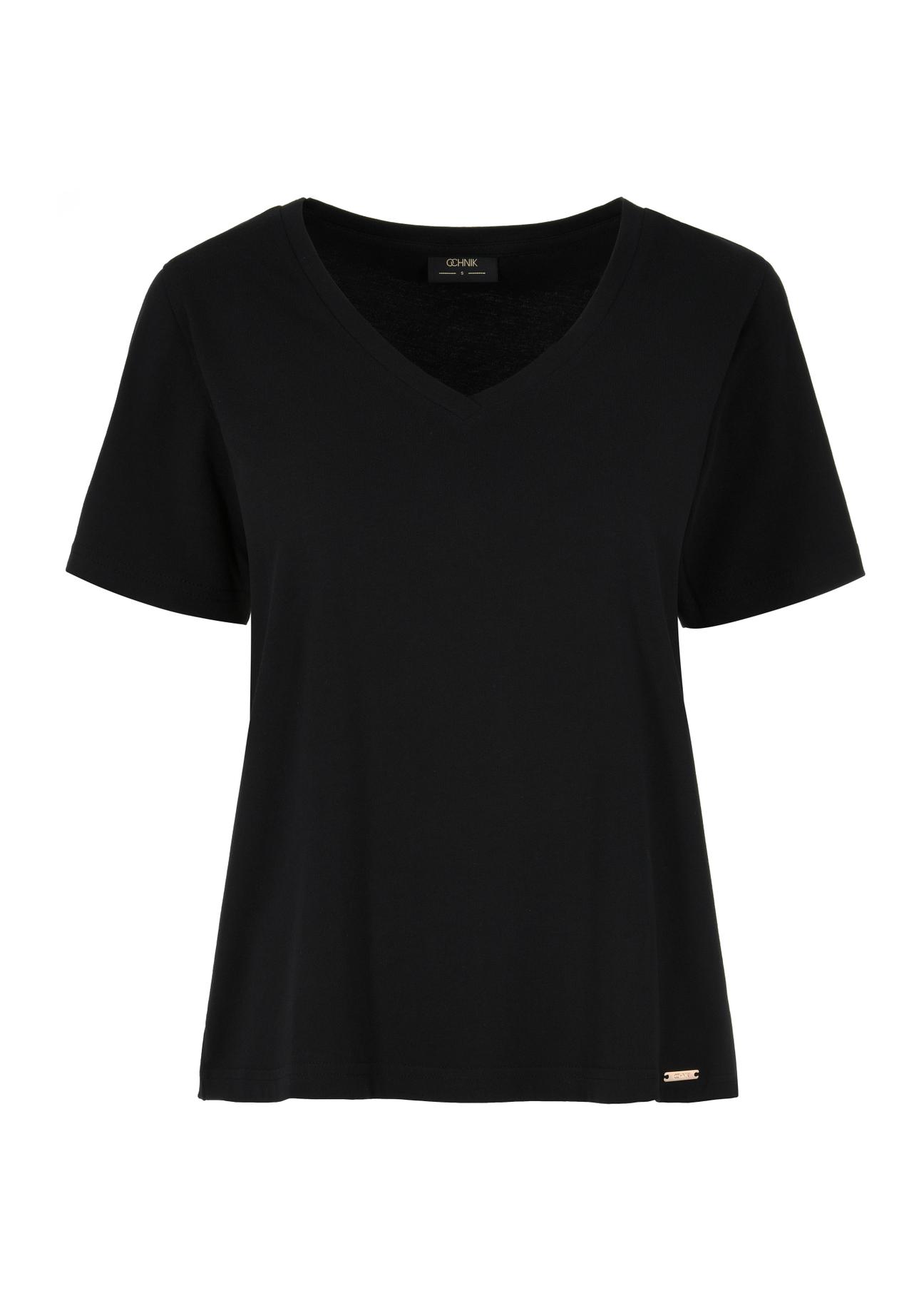 Black Women's Basic T-shirt TSHDT-0120-99(W24)-03