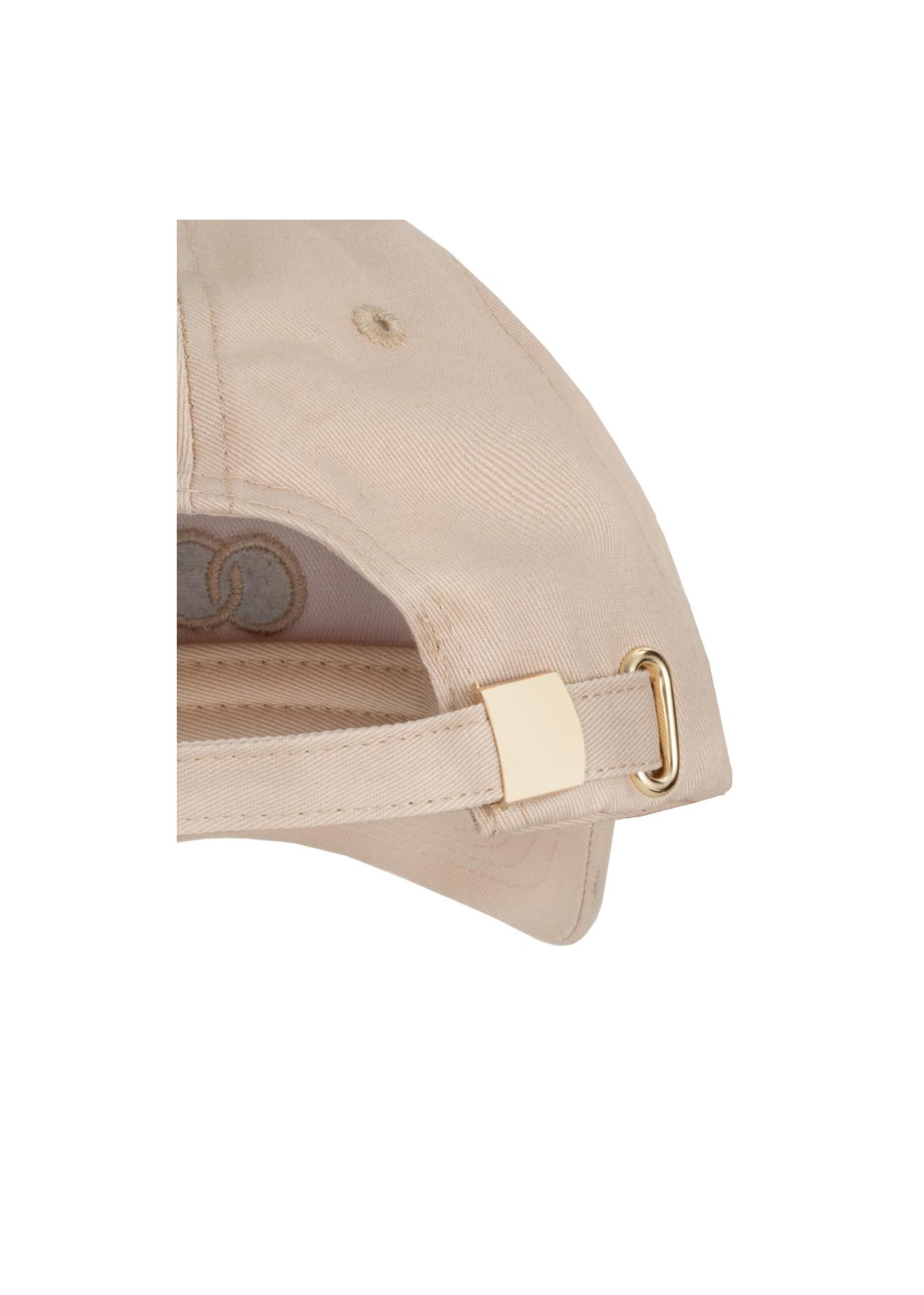 Beige baseball cap with logo CZALT-0001-81(W24)-02