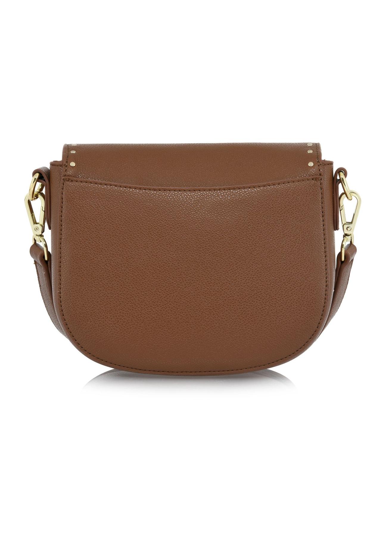 Women's small brown mailbag TOREC-0880-89(W24)-03