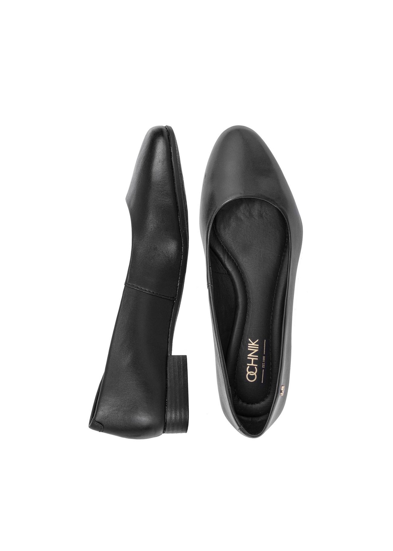 Leather black ballet flats BUTYD-1049A-99(Z24)-06