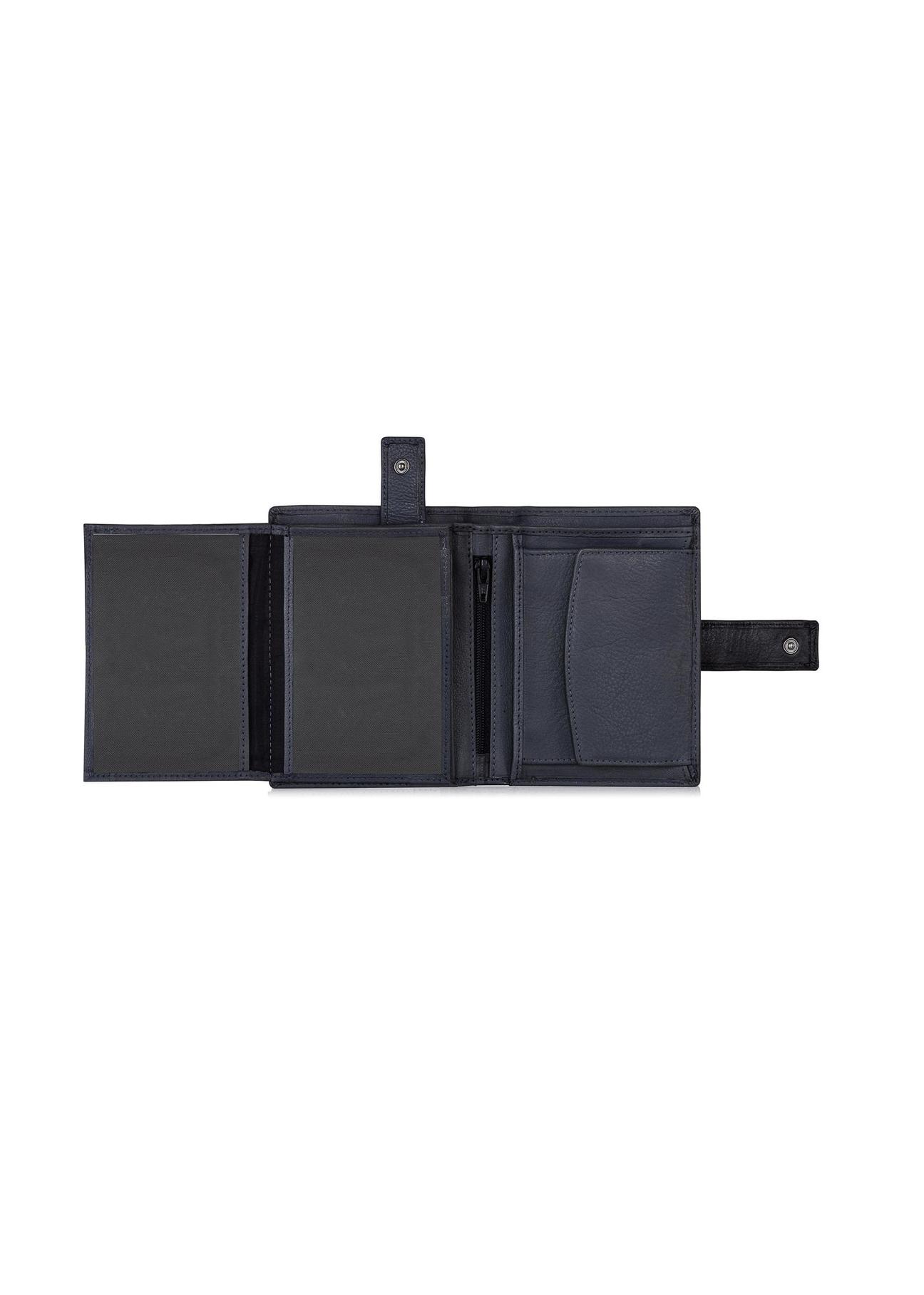 Graphite leather men's wallet PORMS-0543-95(Z23)-04