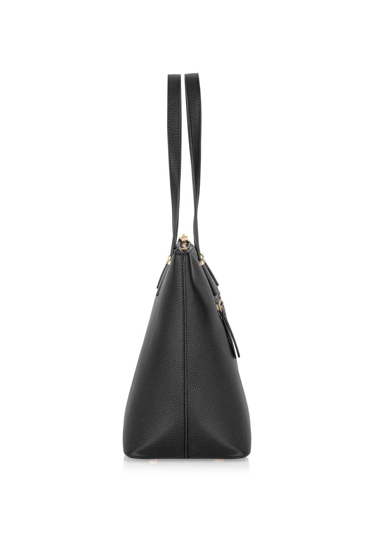 Elegant black women's shopper bag TOREC-0953-99(Z24)-05