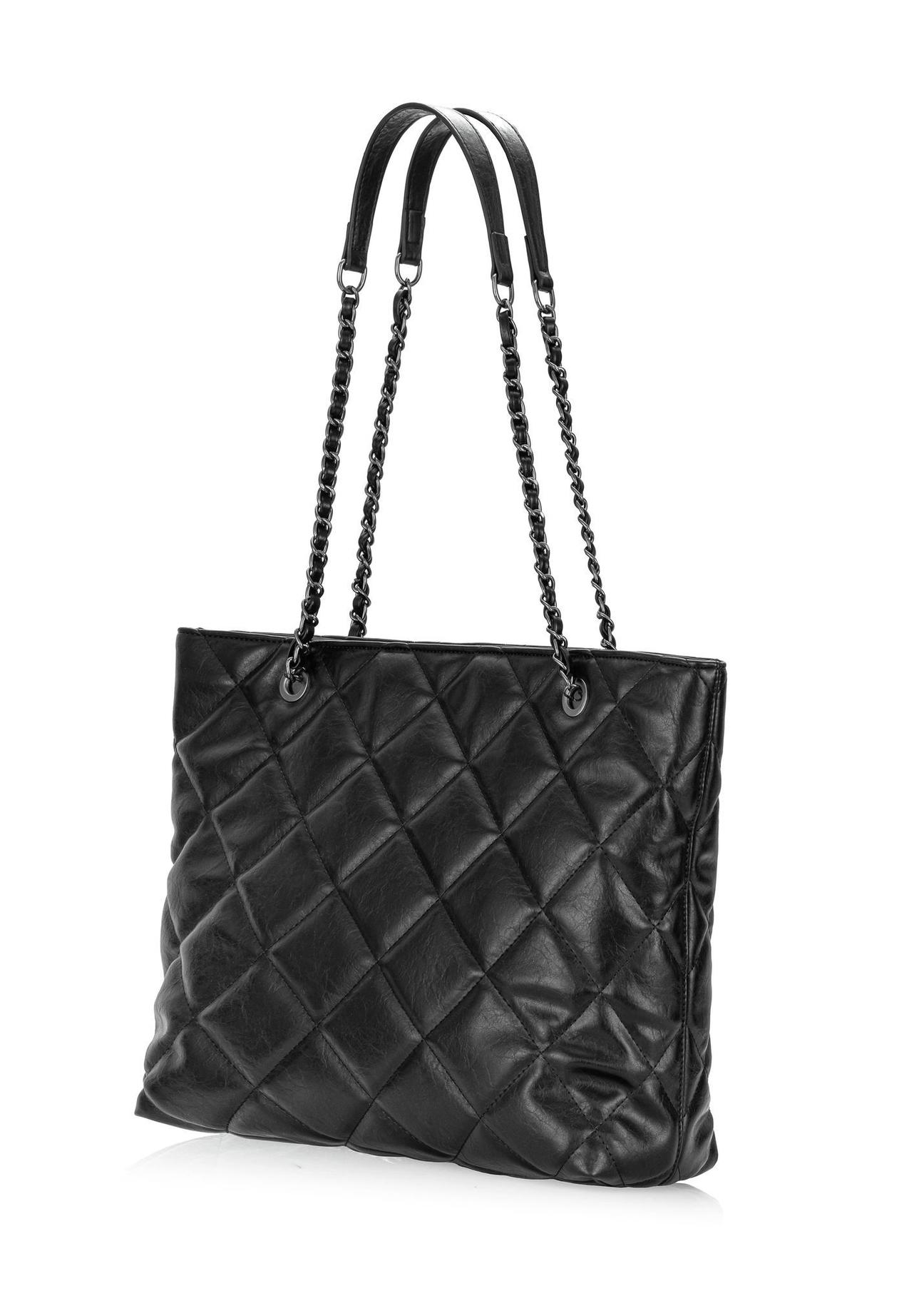 Quilted black women's bag TOREC-0954-99(Z24)-02