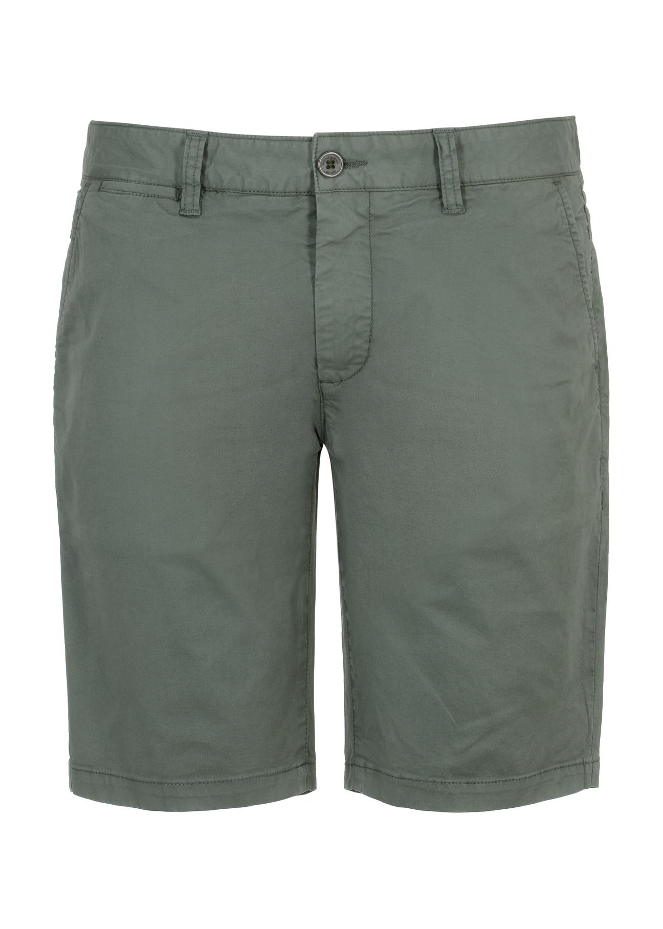 Green men's shorts SZOMT-0024-54(W23)-04