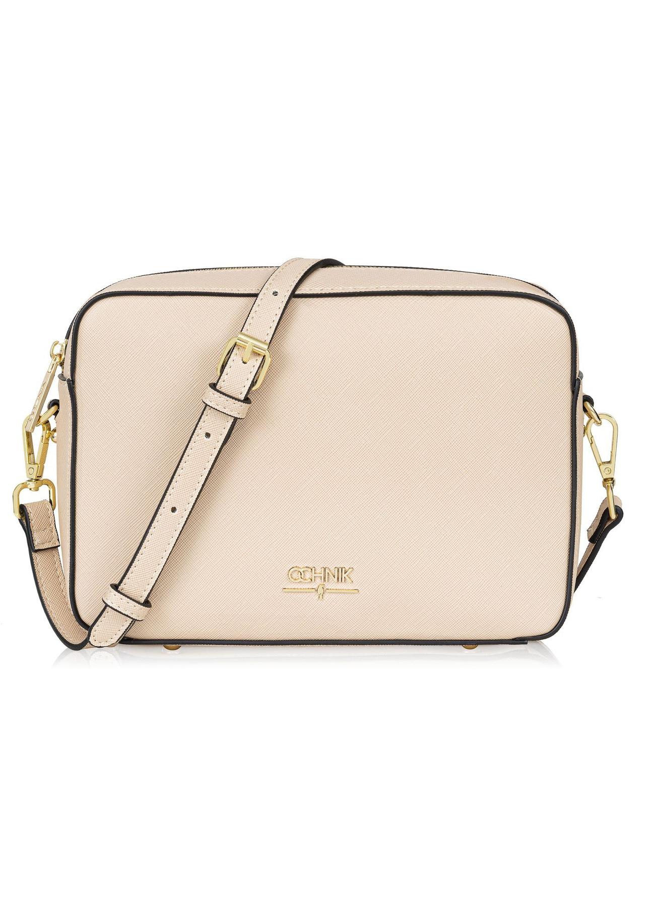 Women's cream handbag TOREC-0003F-12(W24)-01