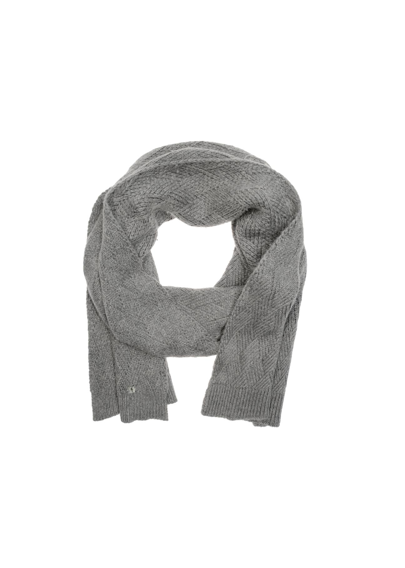 Gray women's scarf SZADT-0090A-91(Z23)-03