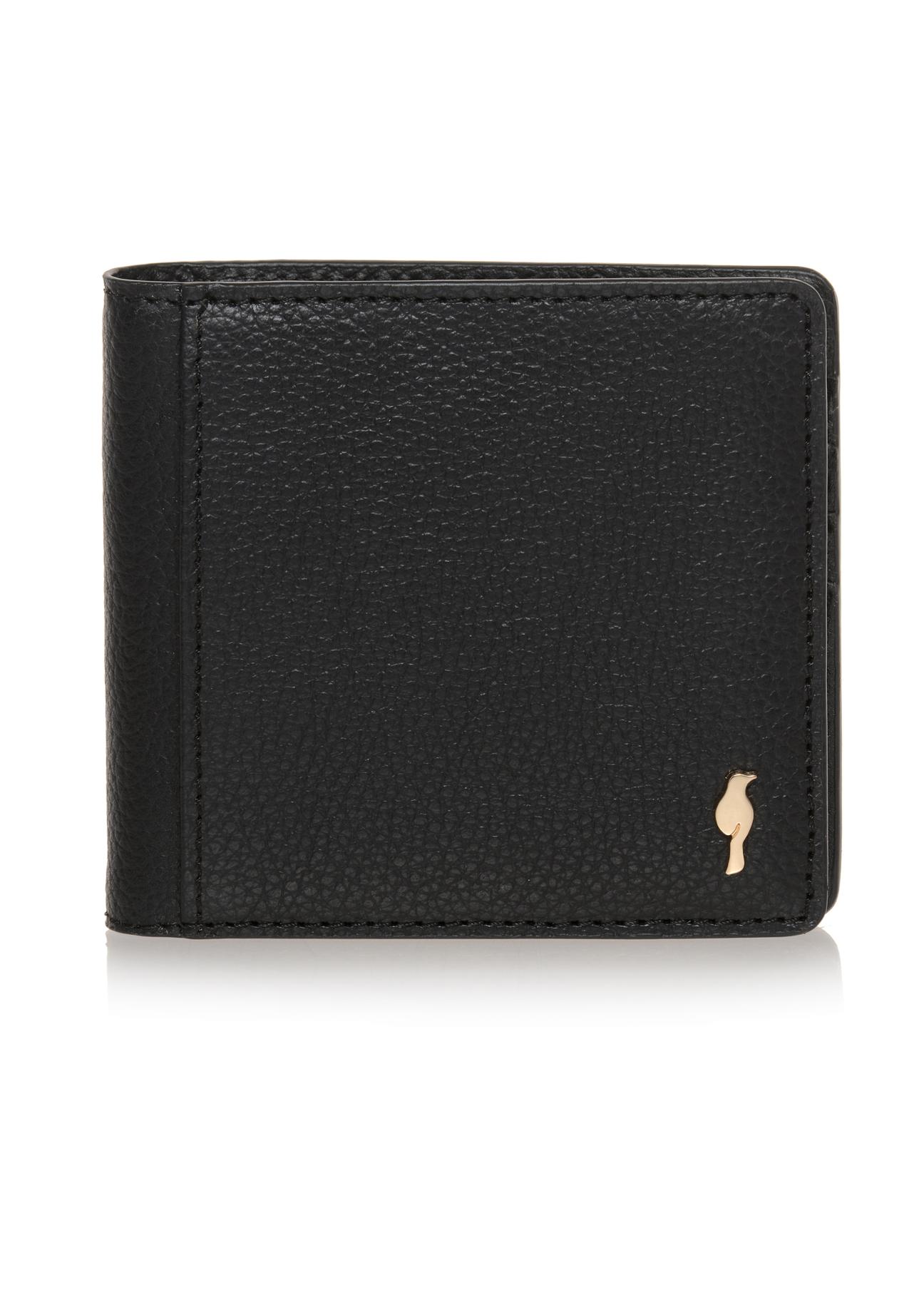 Women's small black wallet PORES-0830-99(W23)-01