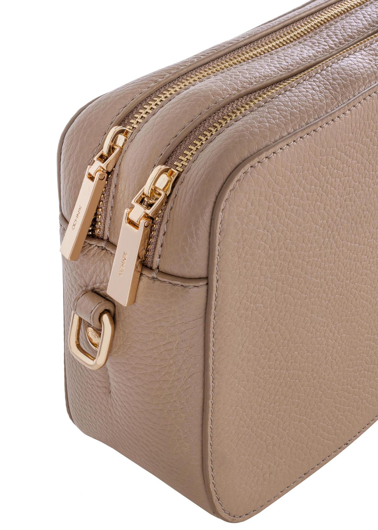 Beige leather handbag for women TORES-0732B-81(W24)-06