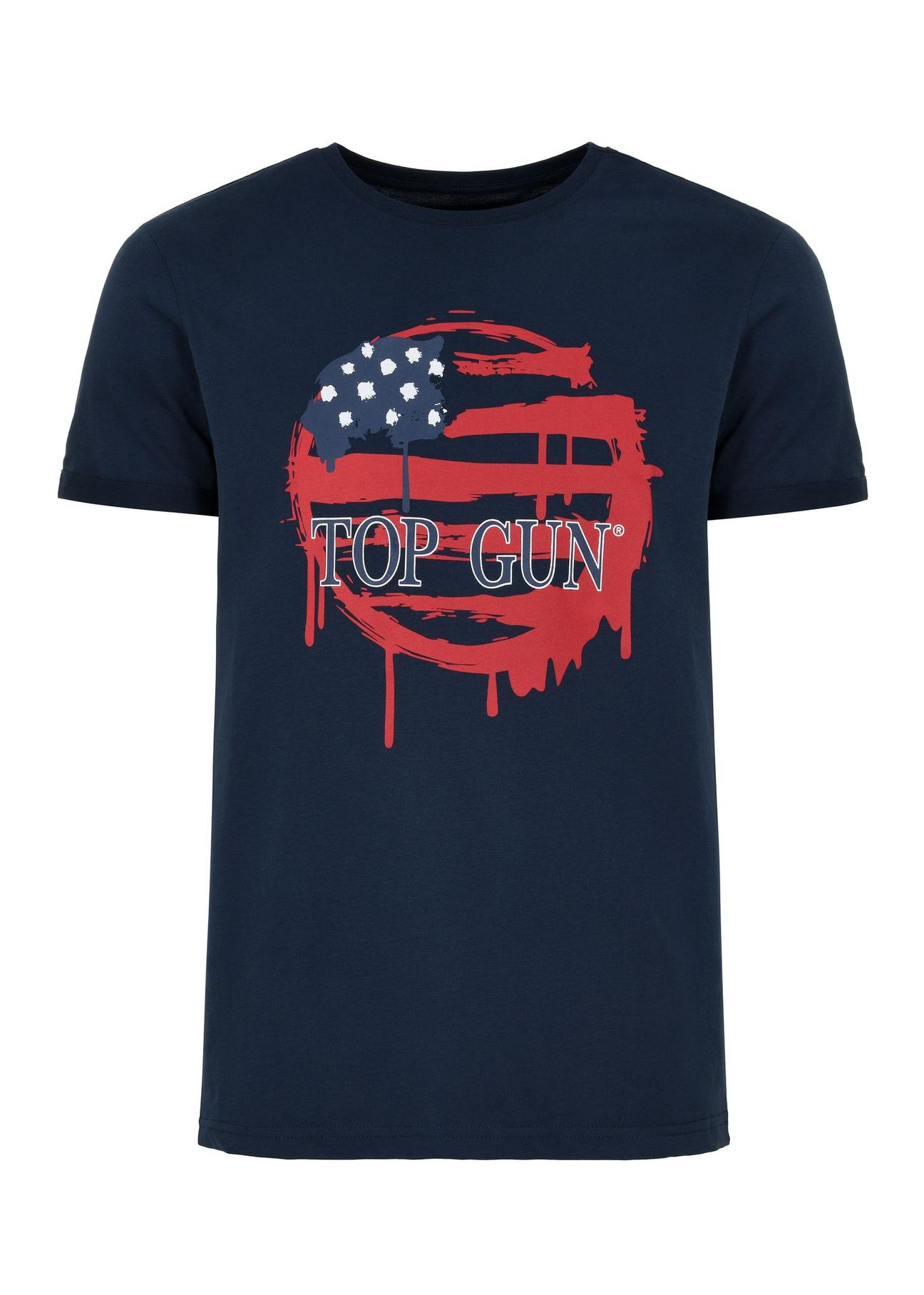 Navy blue TOP GUN men's T-shirt TSHMT-0114-69(W24)-04