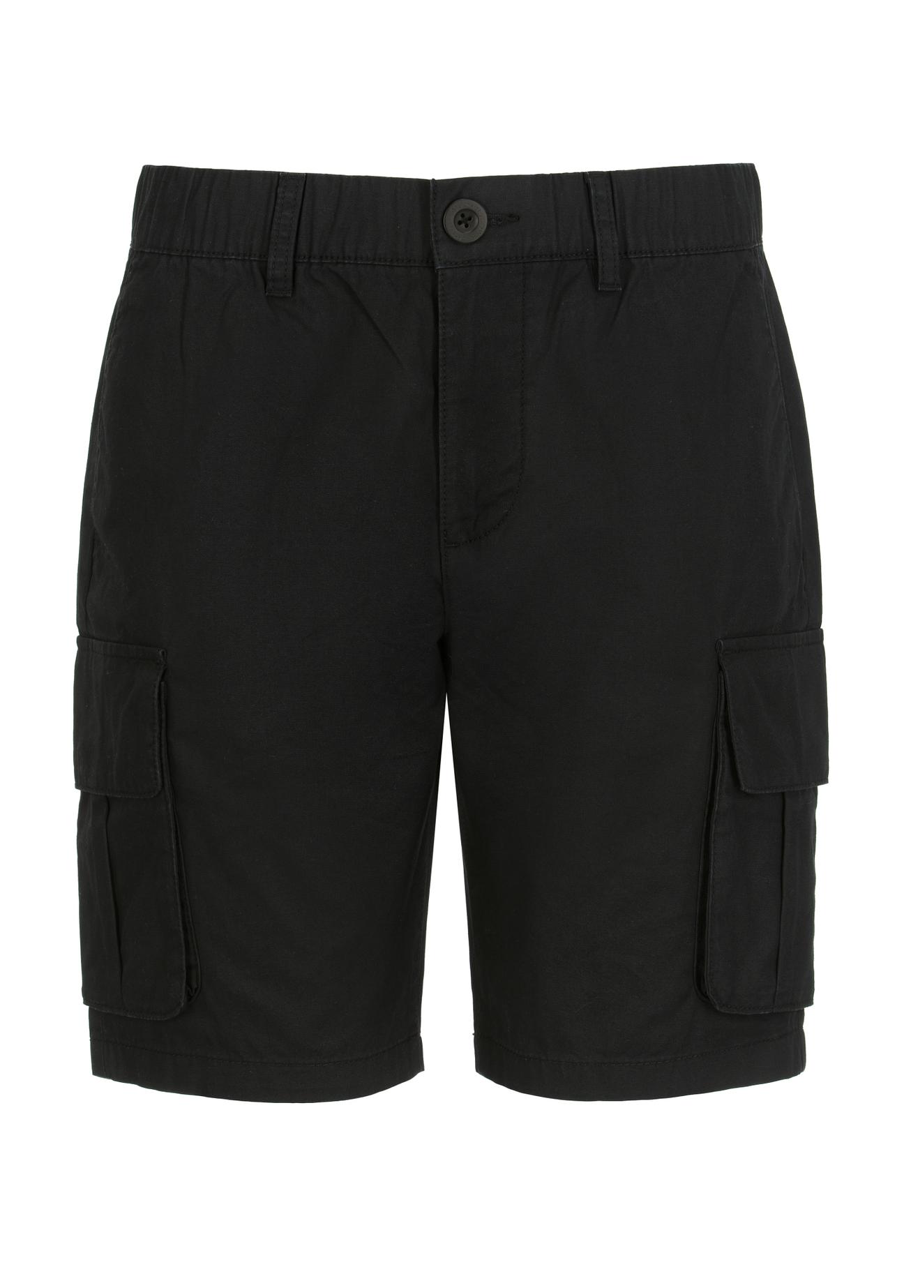 Black men's cargo shorts SZOMT-0028-99(W23)-04