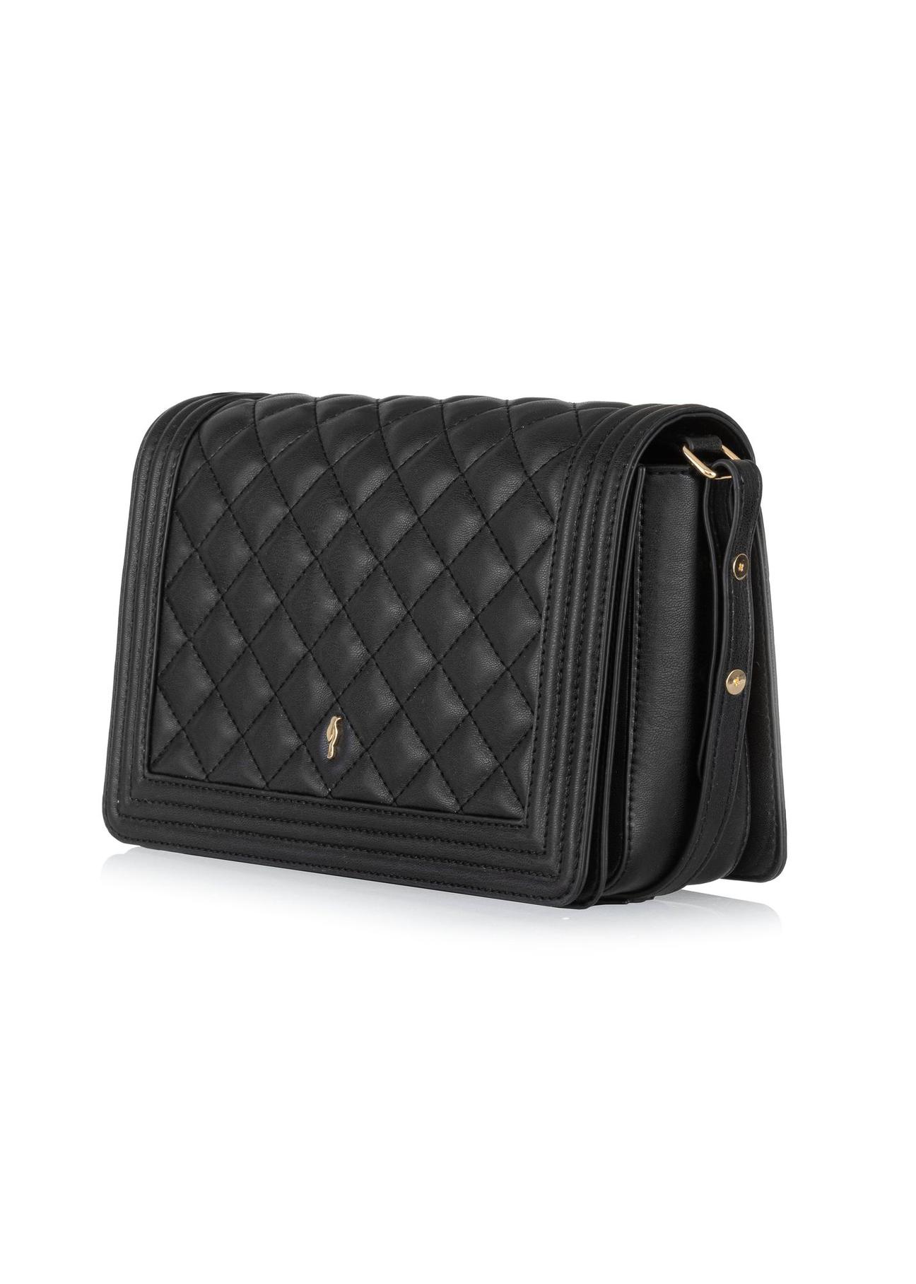 Black quilted women's handbag TOREC-0993-99(Z24)-02