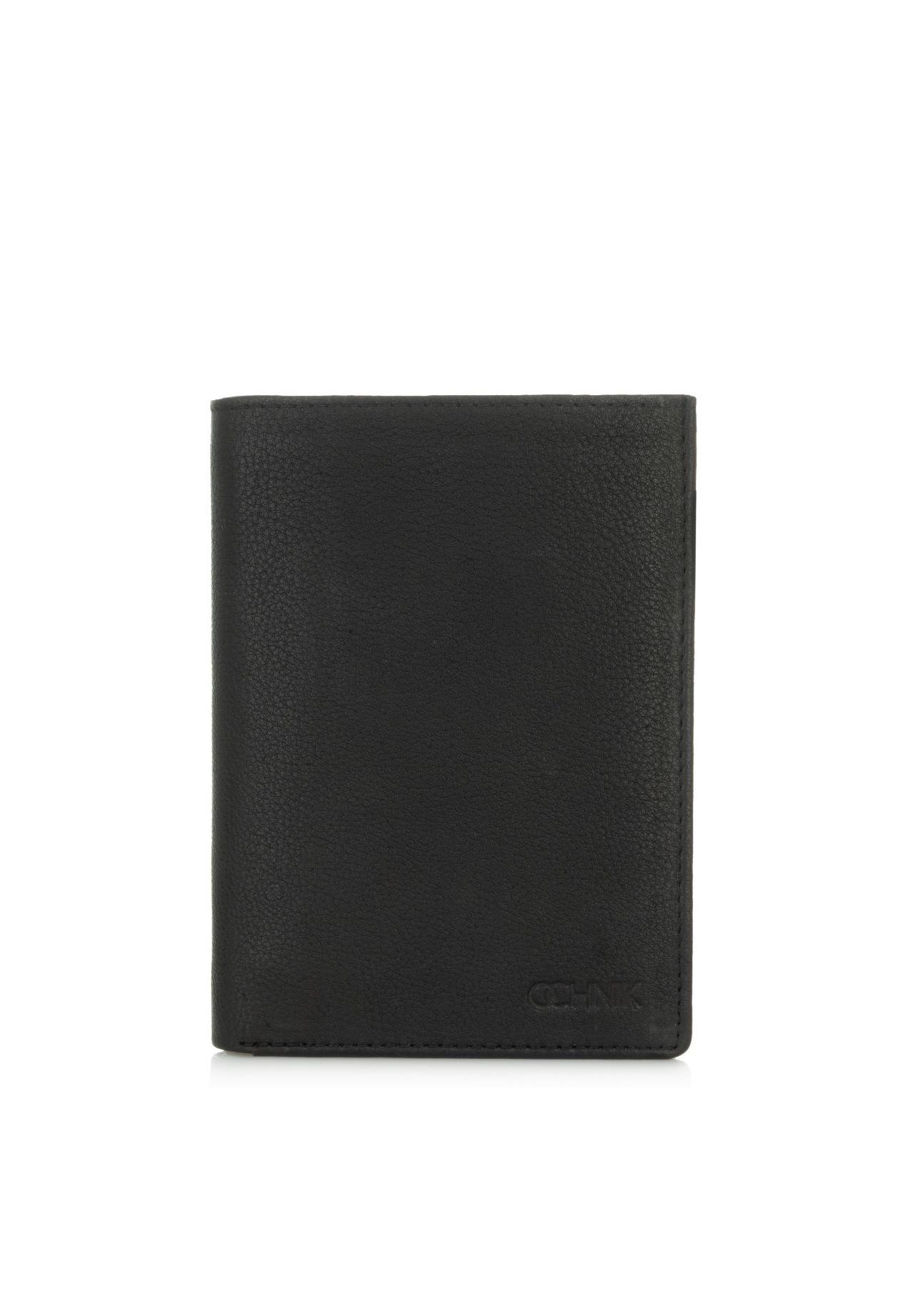 Leather men's wallet with no zipper PORMS-0204-99(Z24)-01