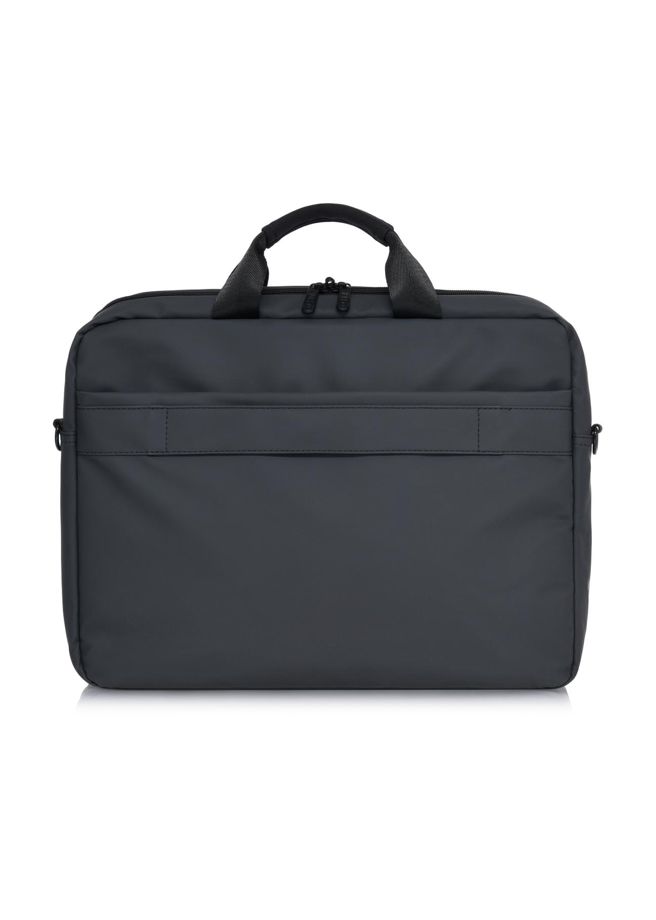 Grey men's briefcase with laptop pocket TORMN-0329-99(W24)-02