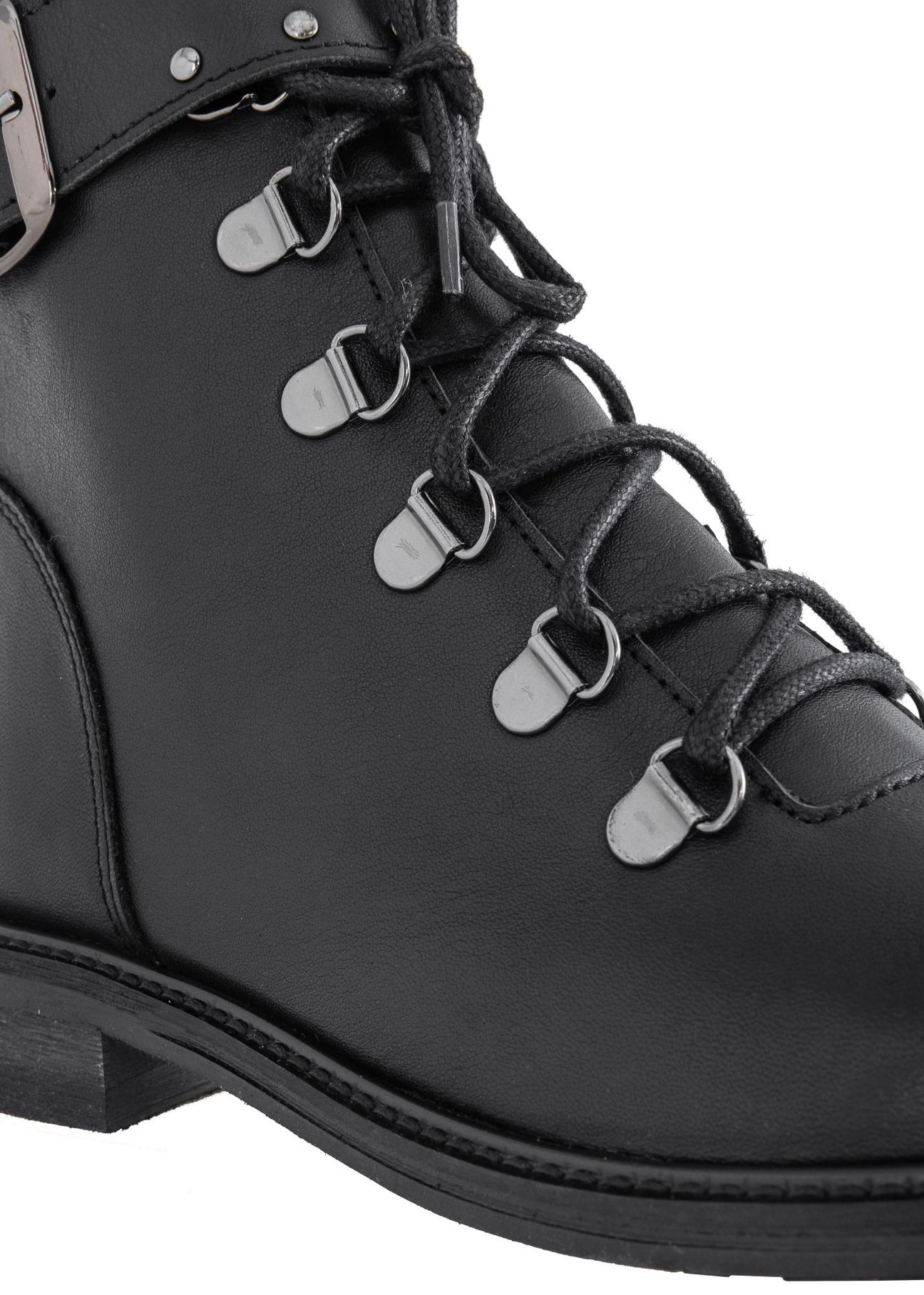 Black boots with buckle for women BUTYD-0841B-99(Z23)-05