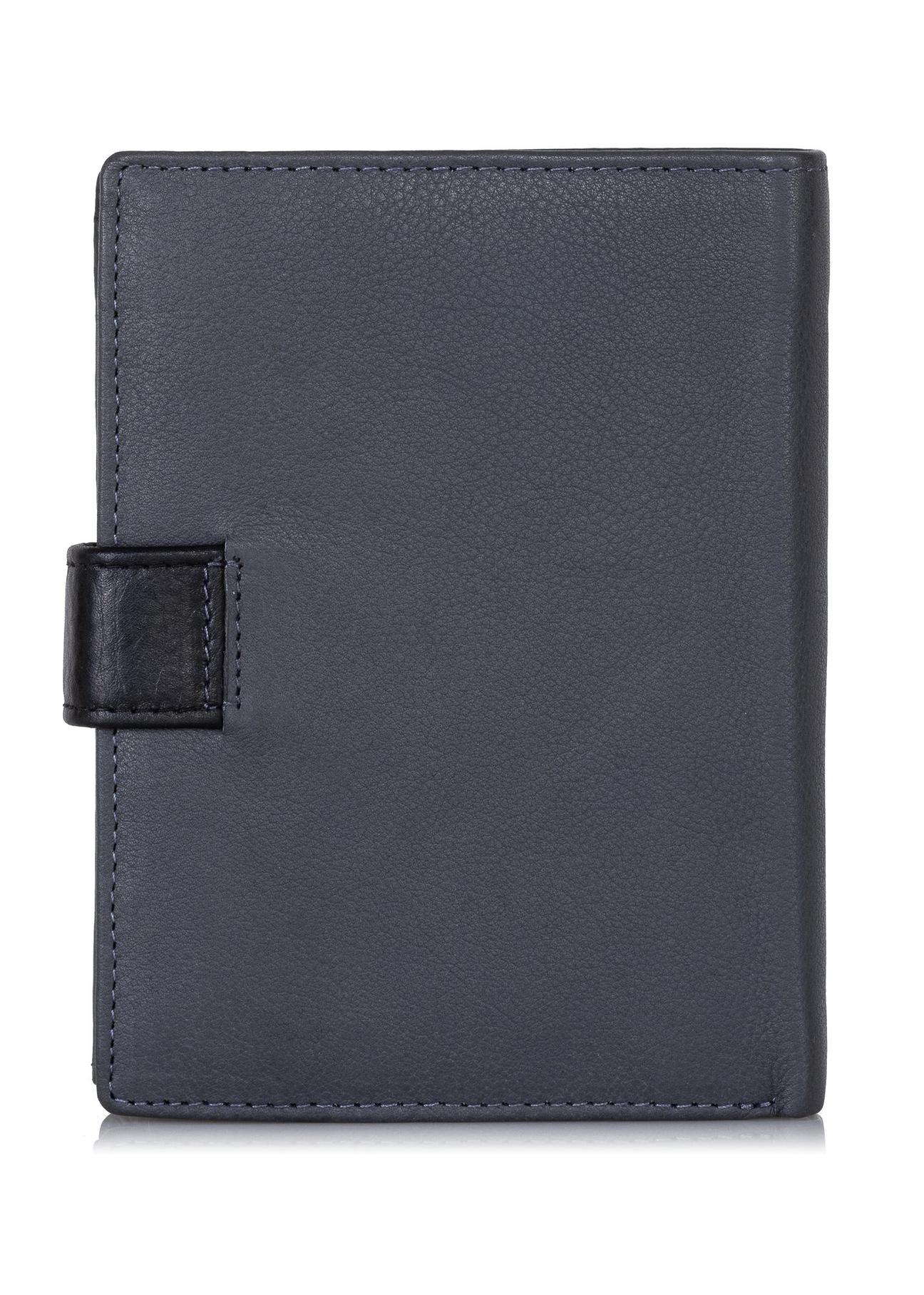 Graphite leather men's wallet PORMS-0543-95(Z23)-02