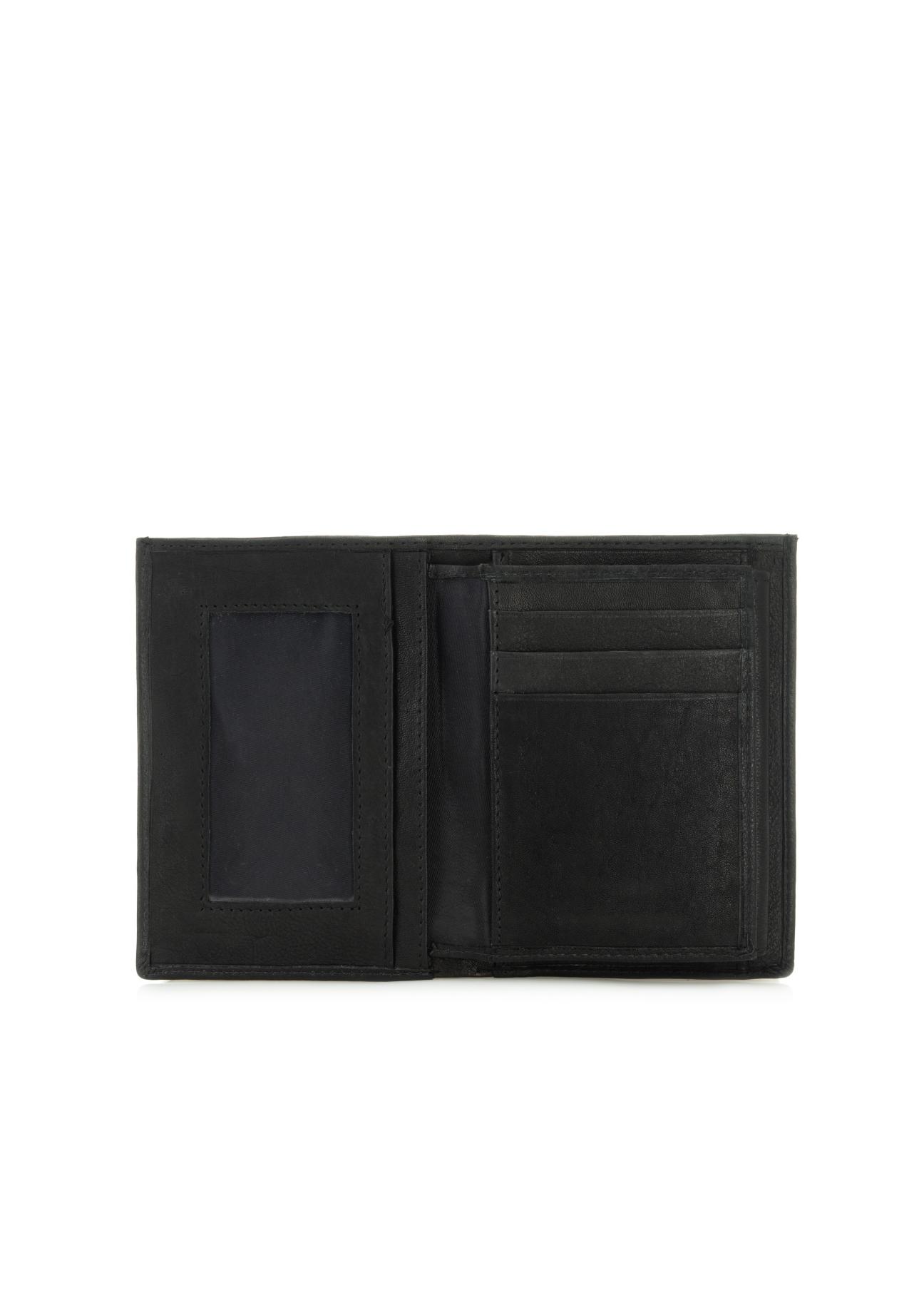 Leather men's wallet with no zipper PORMS-0204-99(Z24)-04