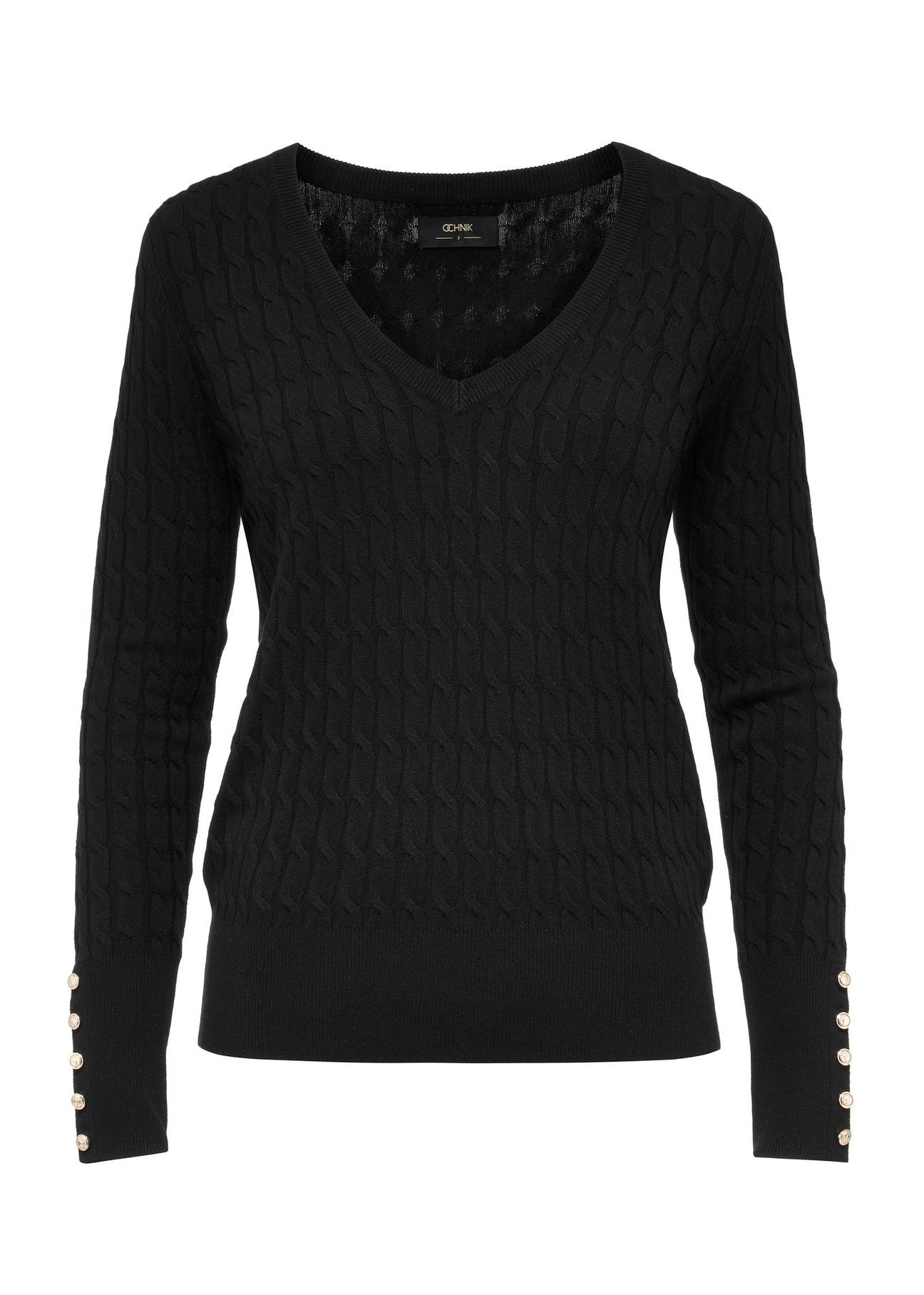 Black women's sweater SWEDT-0212-99(Z24)-03