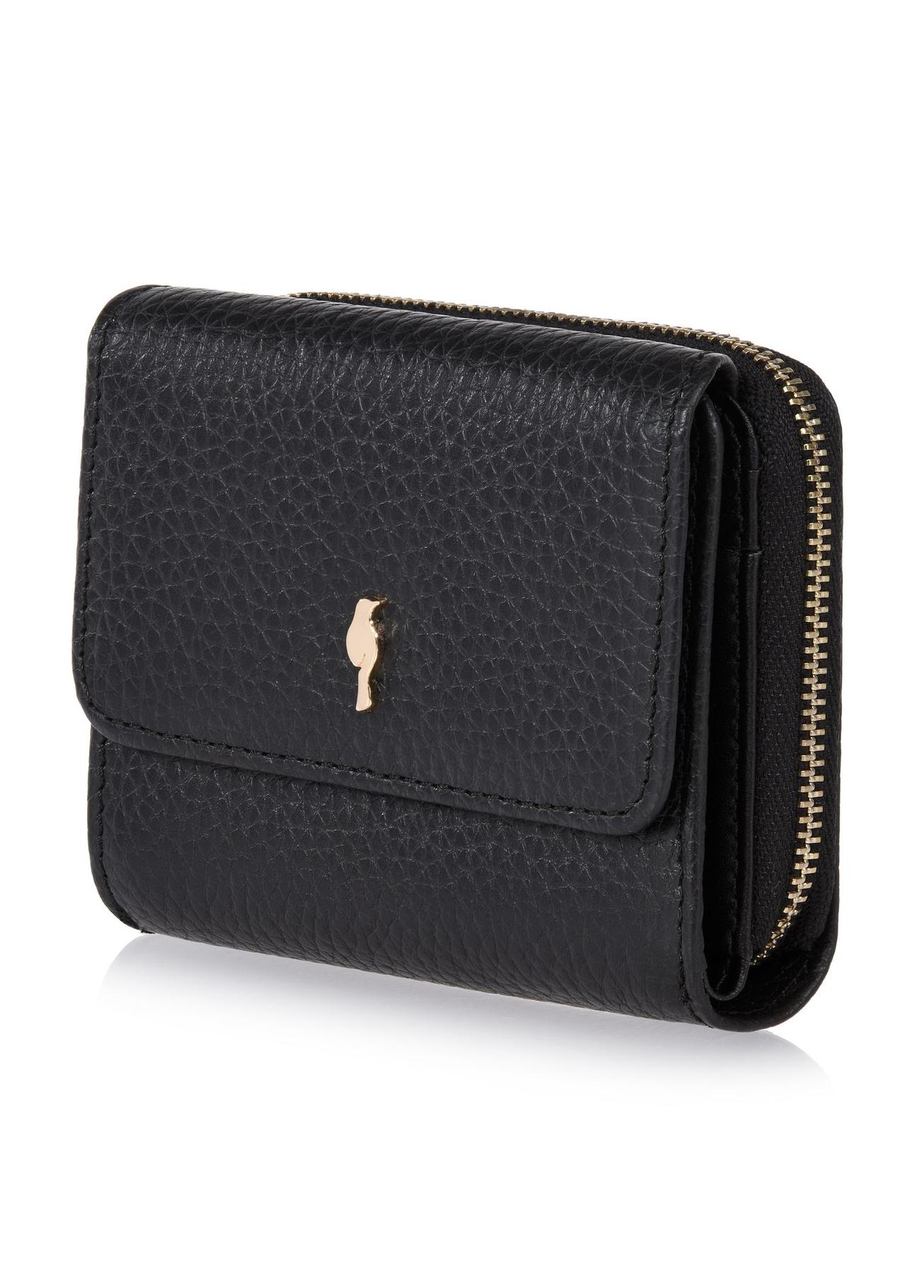 Black leather women's wallet with RFID protection PORES-0817RFID-99(W24)-03