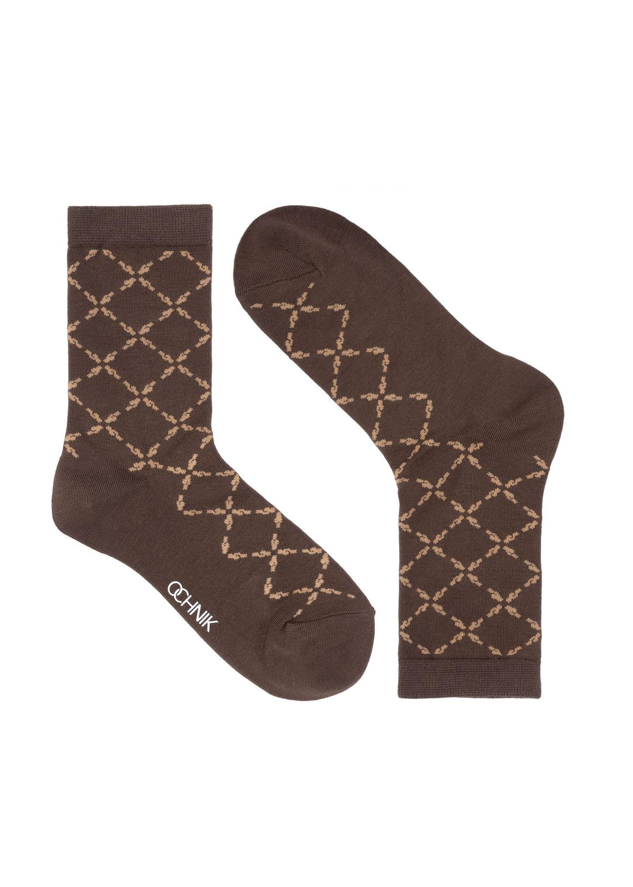 Women's socks in monogram SKADT-0061-89(Z24)-01