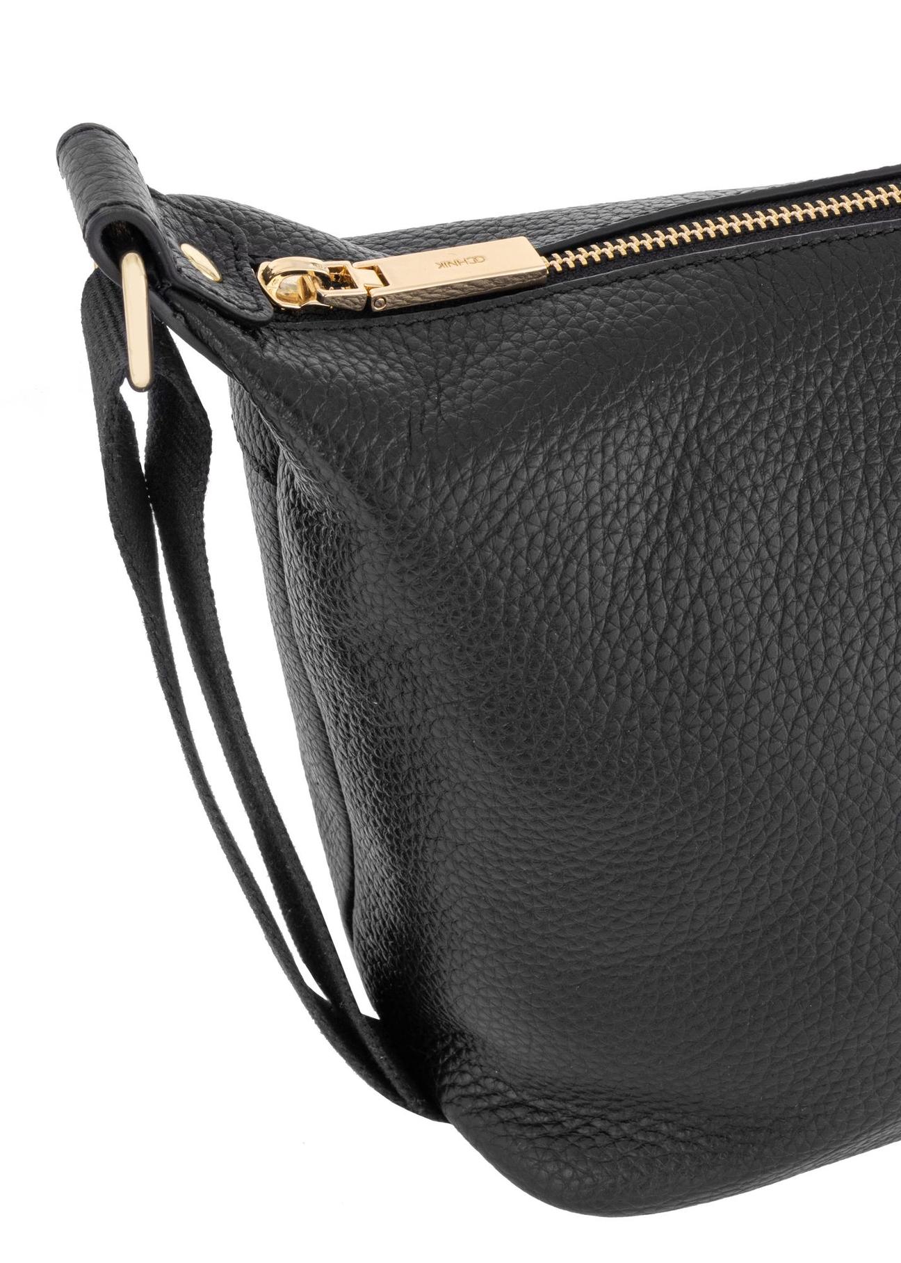 Women's leather handbag in black TORES-0984-99(W24)-06