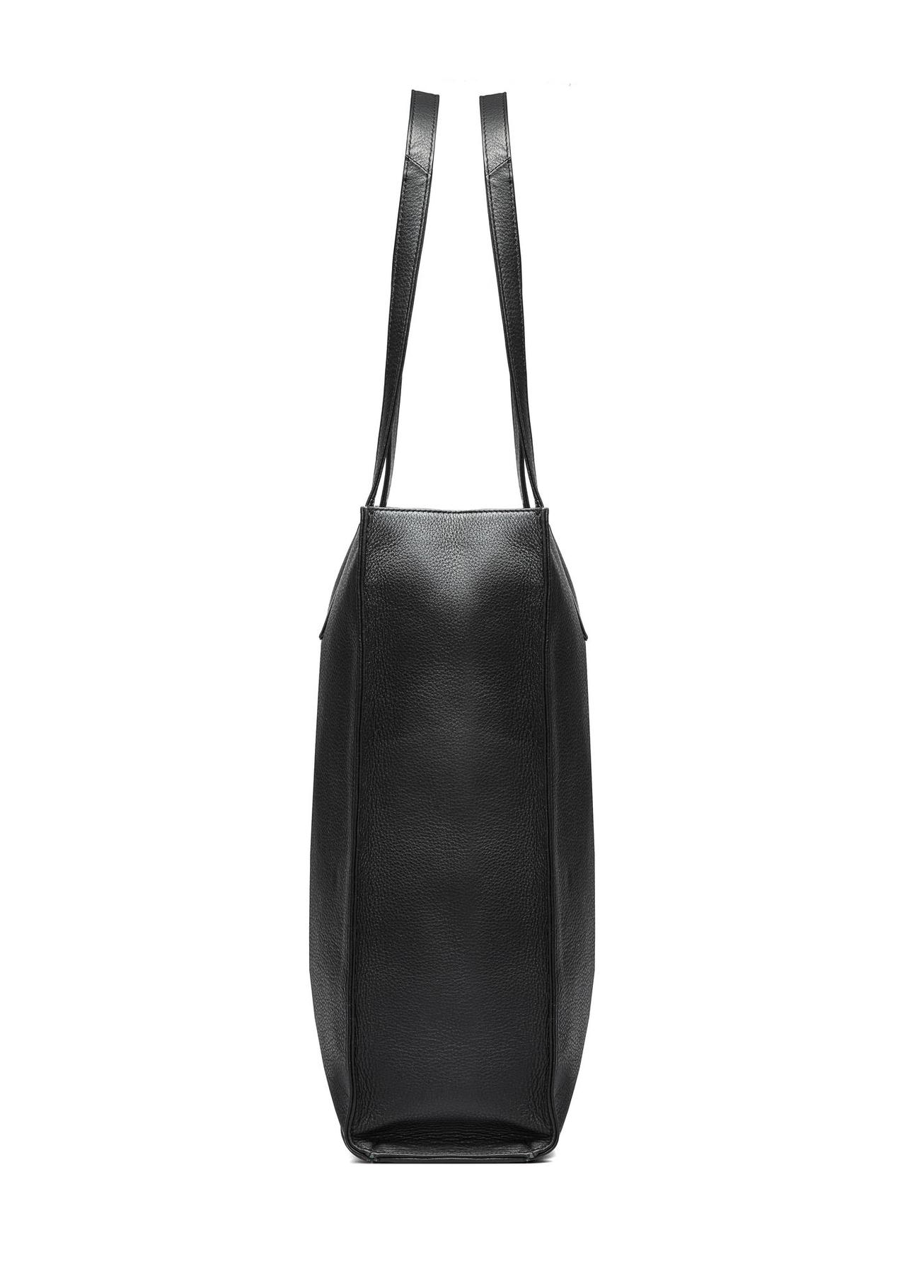 Black leather large women's handbag TORES-1086-99(W25)