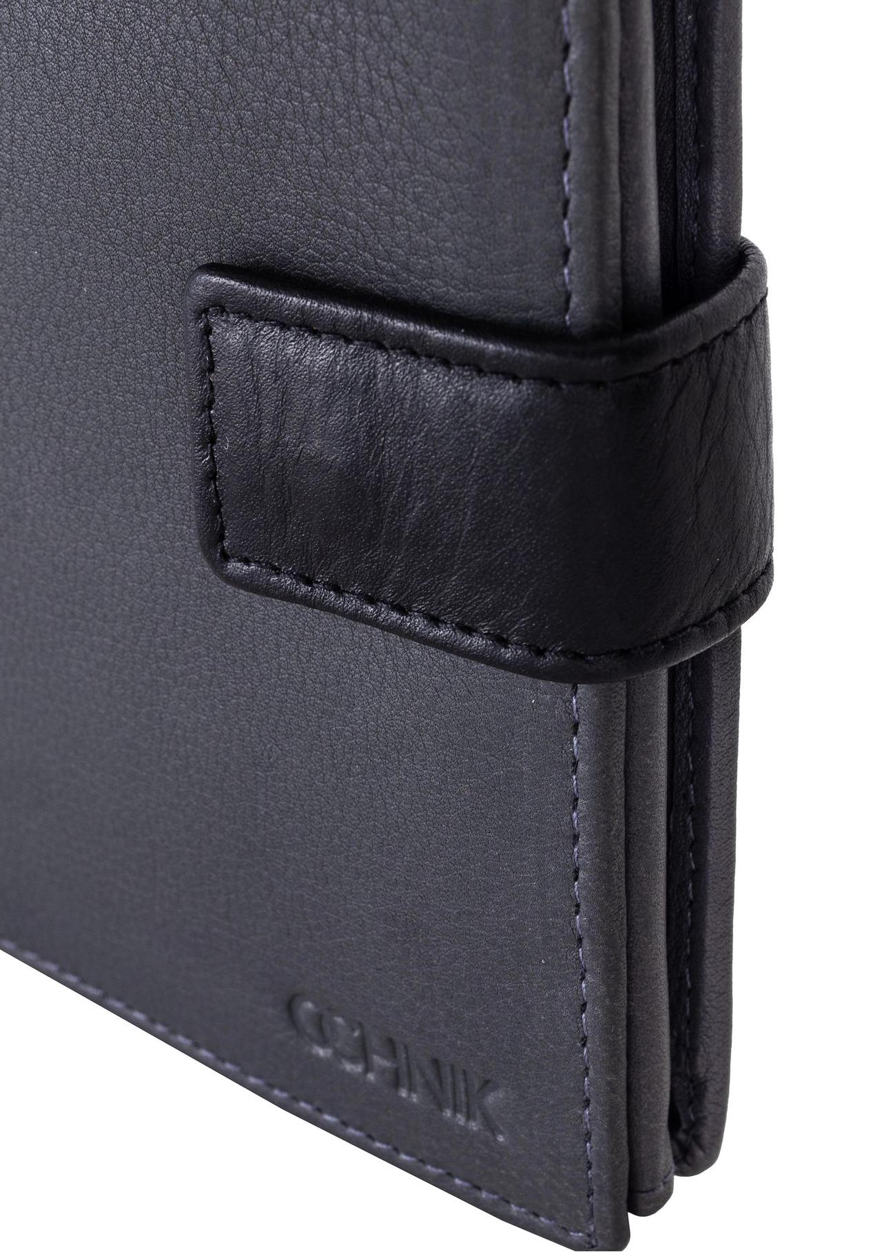 Graphite leather men's wallet PORMS-0543-95(Z23)-06