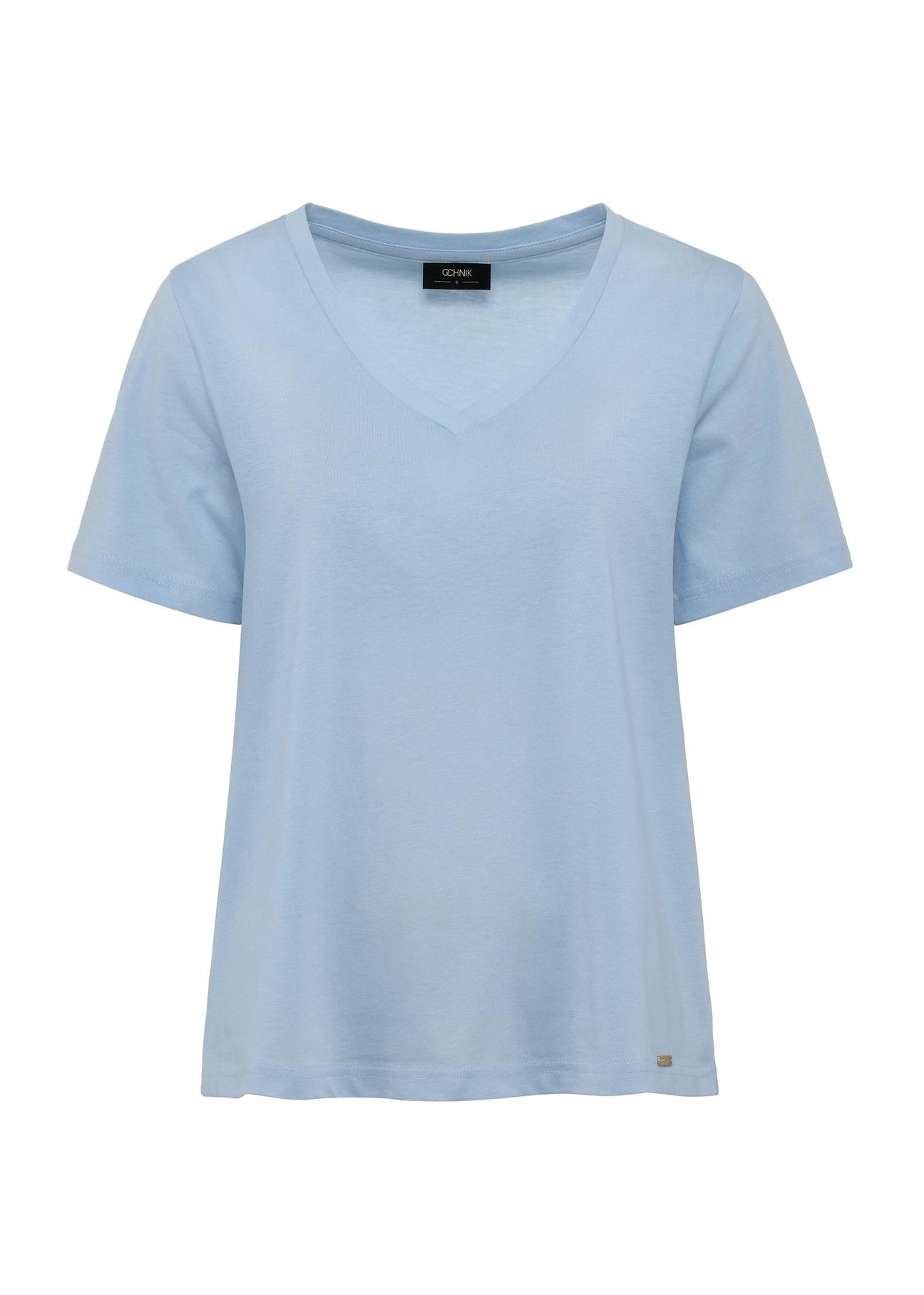 Light blue basic women's t-shirt TSHDT-0120-60(W25)-01