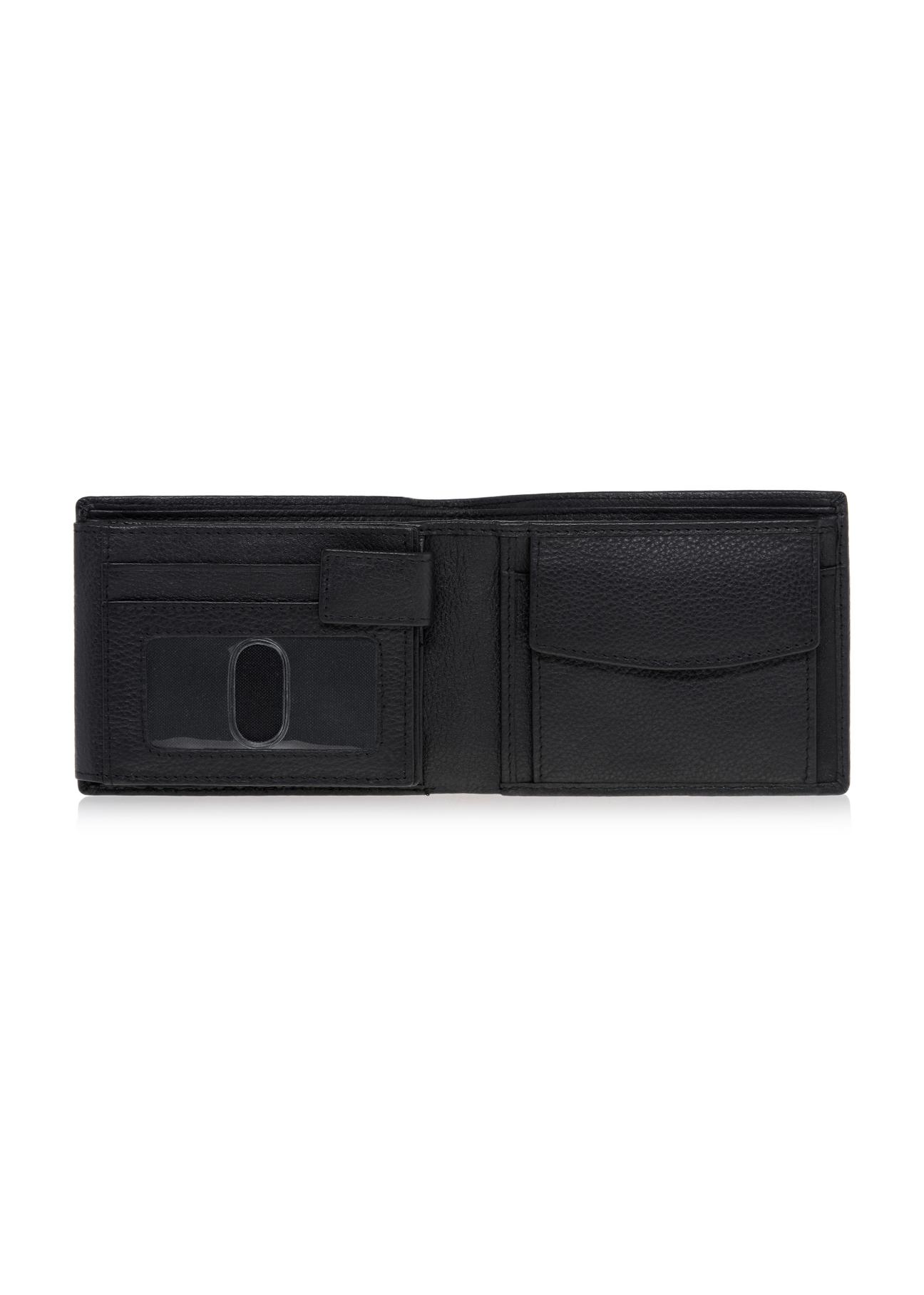 Men's leather wallet with embossing PORMS-0011A-99(W23)-03