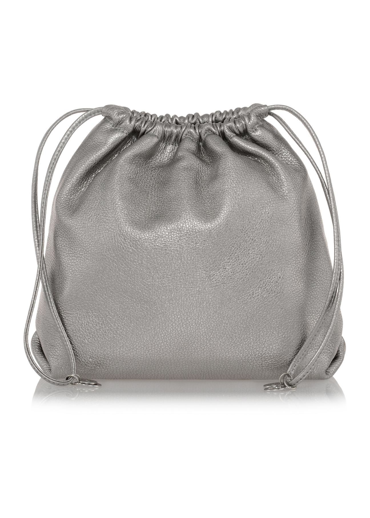 Bag silver leather bag TORES-0905-92(W23)-04