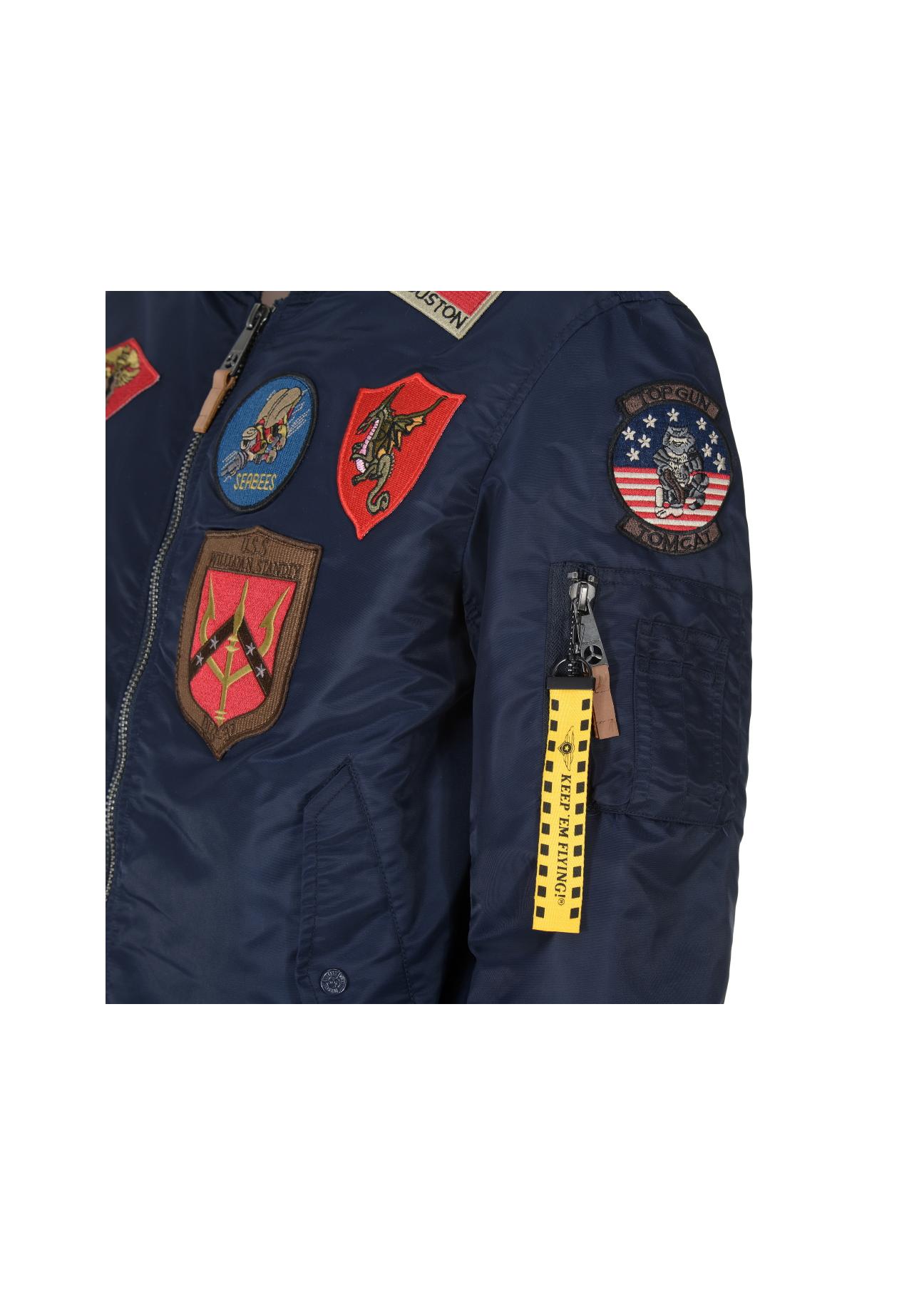 Navy blue men's jacket Top Gun KURMT-0279-69(W24)-05