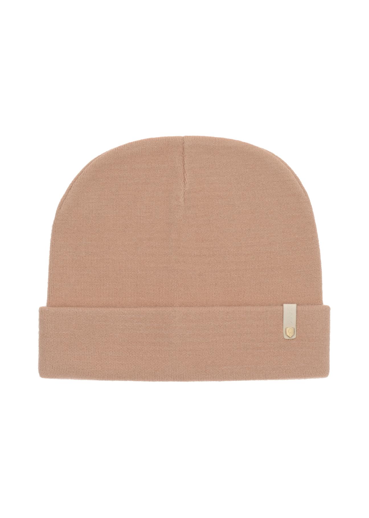 Classic beige women's cap CZADT-0088-82(Z23)-02