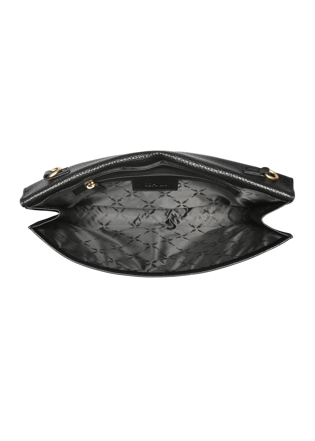 Black leather clutch bag TORES-1075-99(W25)-05