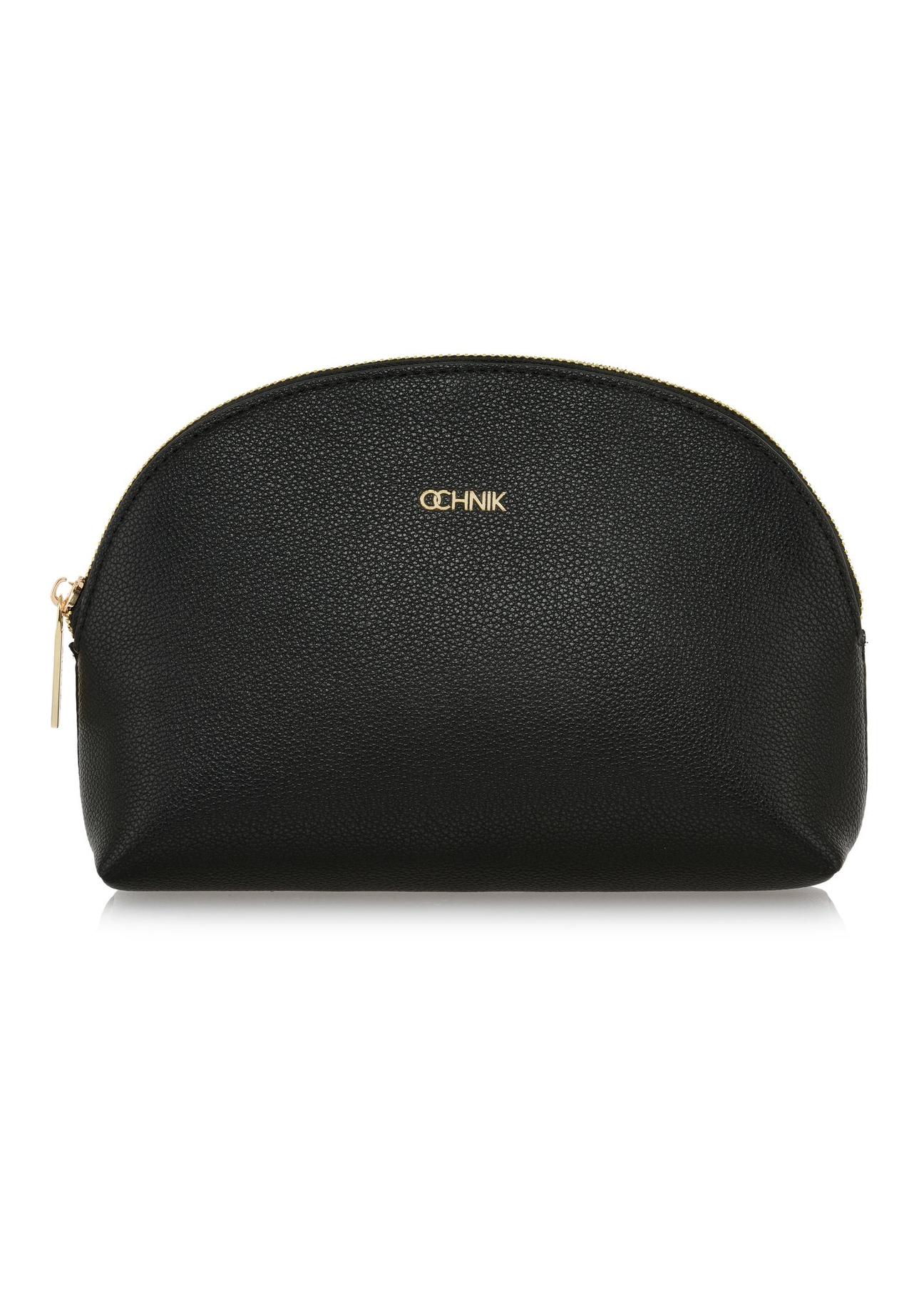 Black women's cosmetic bag made of imitation leather TOREC-0960-99(Z24)-02