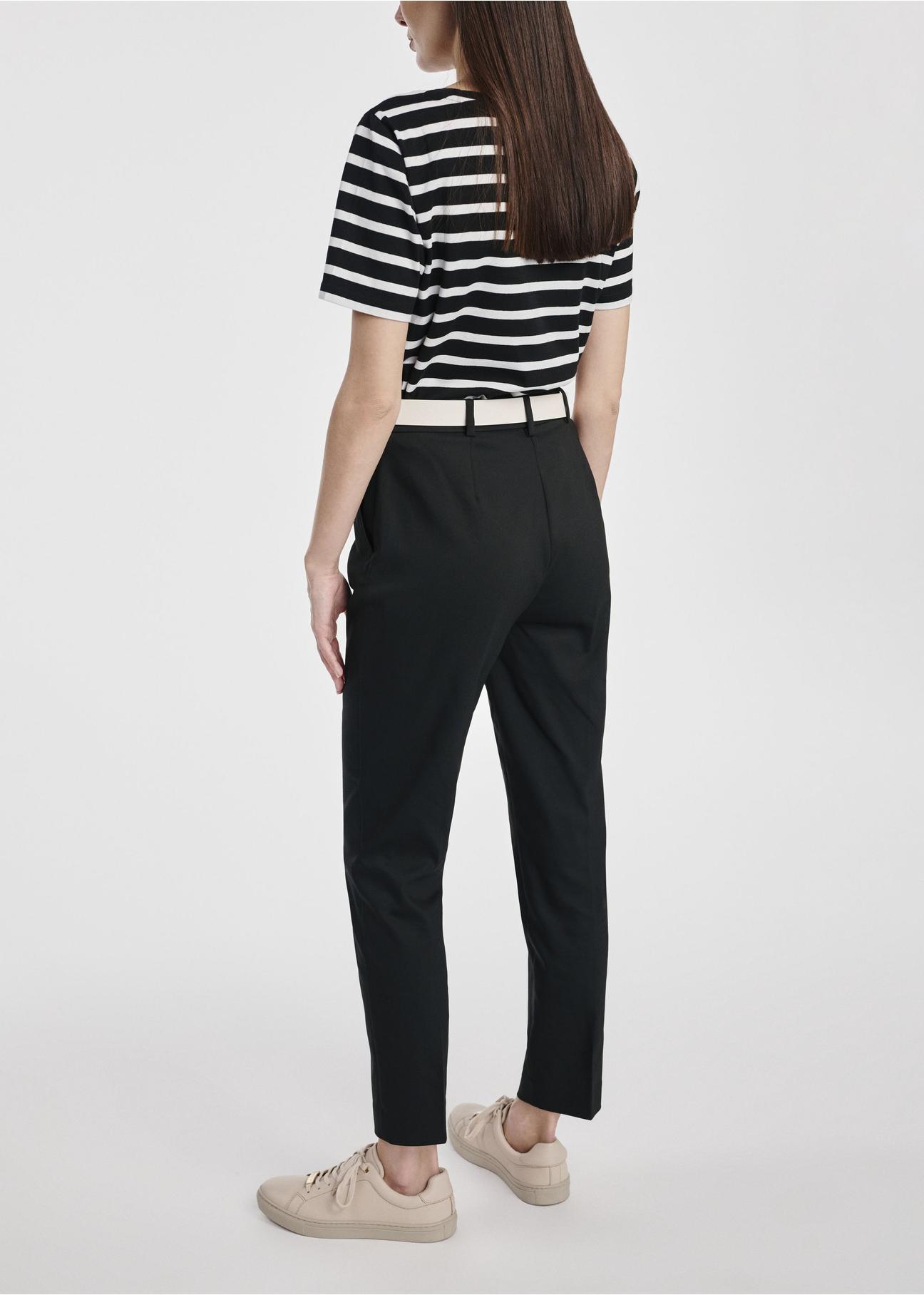 Black women's tailored pants SPODT-0090-99(W25)-03