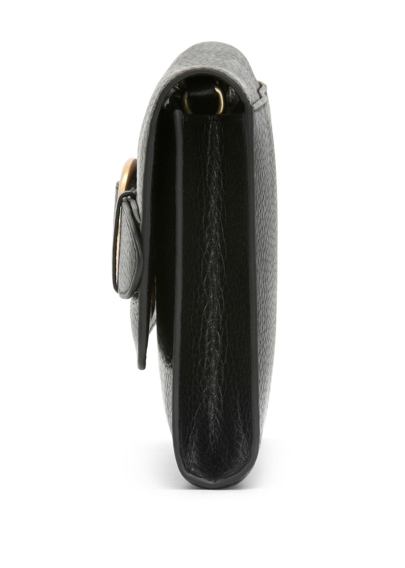 Black leather clutch bag TORES-1075-99(W25)-04