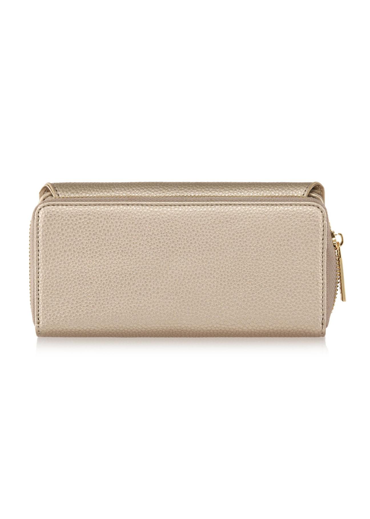 Capacious gold women's wallet POREC-0397-28(Z24)-03