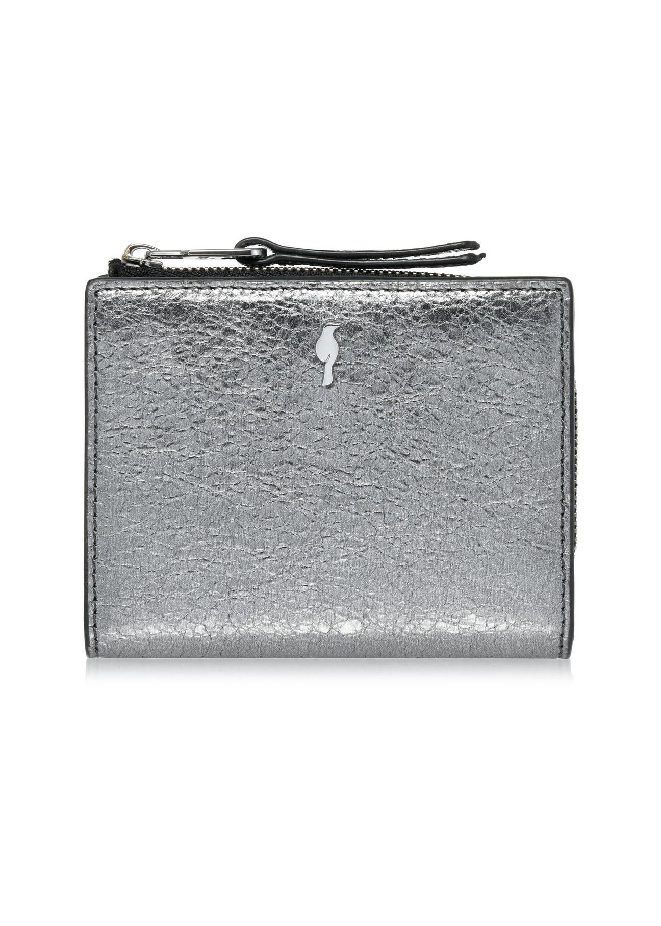 Silver Leather Medium Women's Wallet PORES-0935-95(Z24)-01