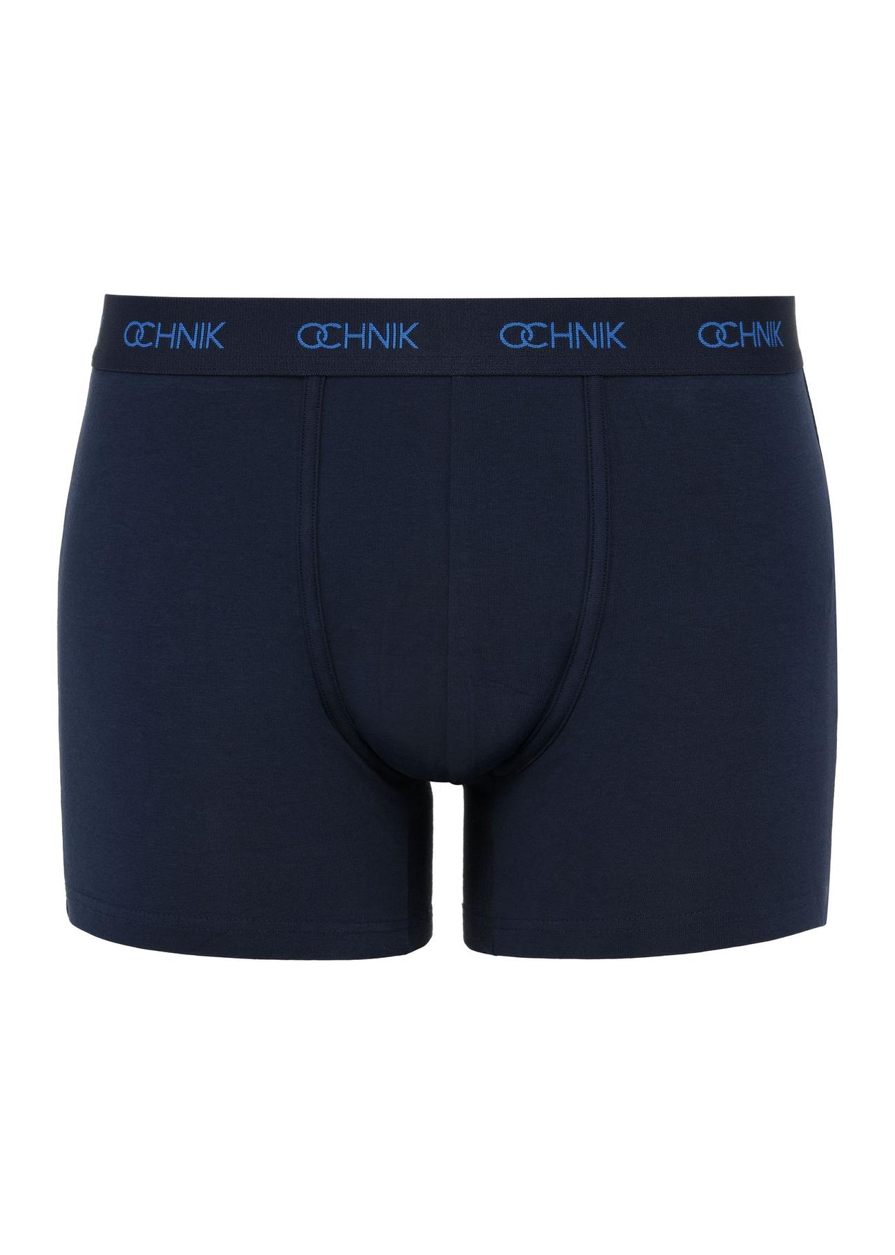 Men's navy blue boxer shorts 3-pack ZESMB-0005-69(Z24)-04