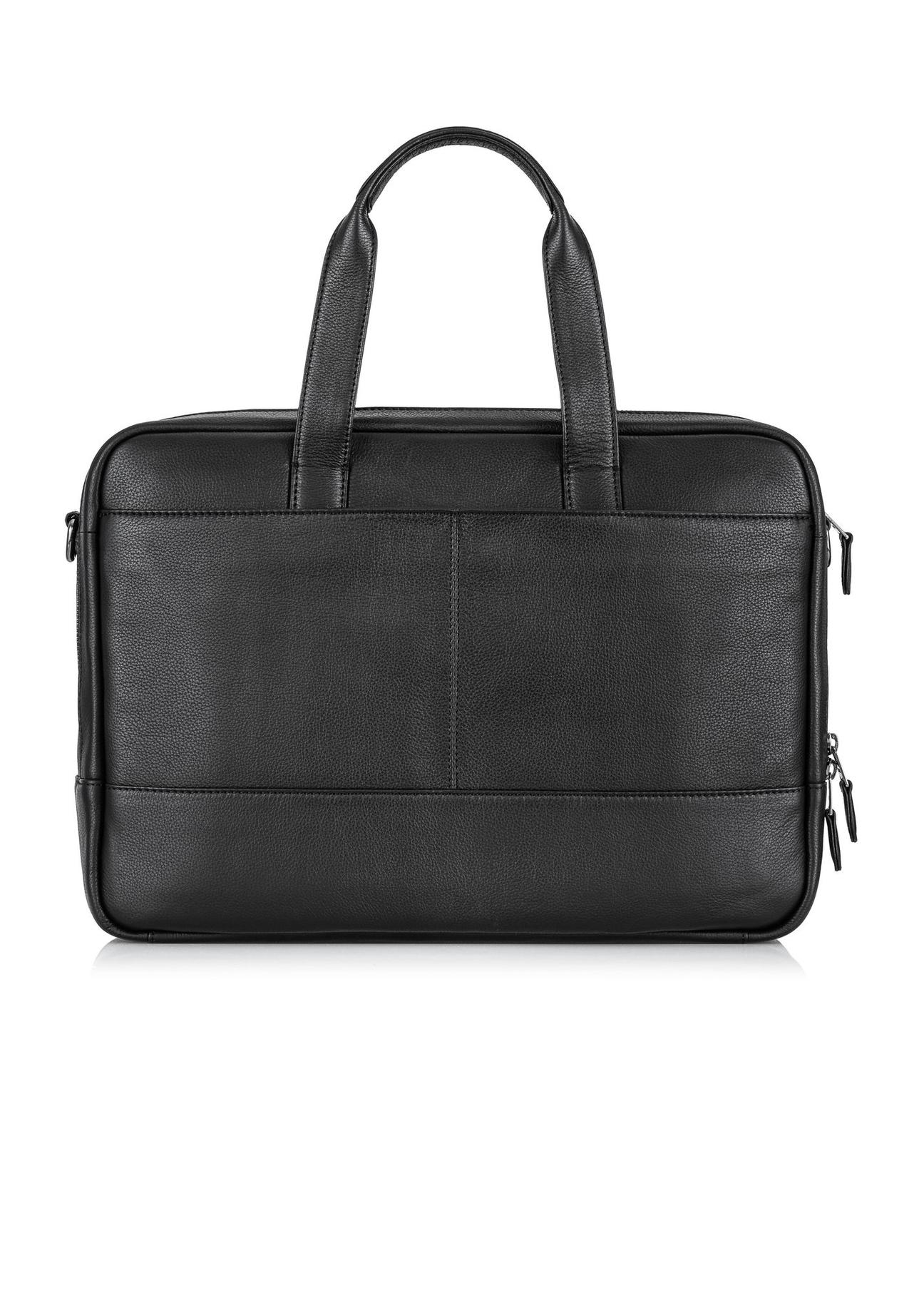 Men's black leather briefcase TORMS-0015C-99(Z24)-05