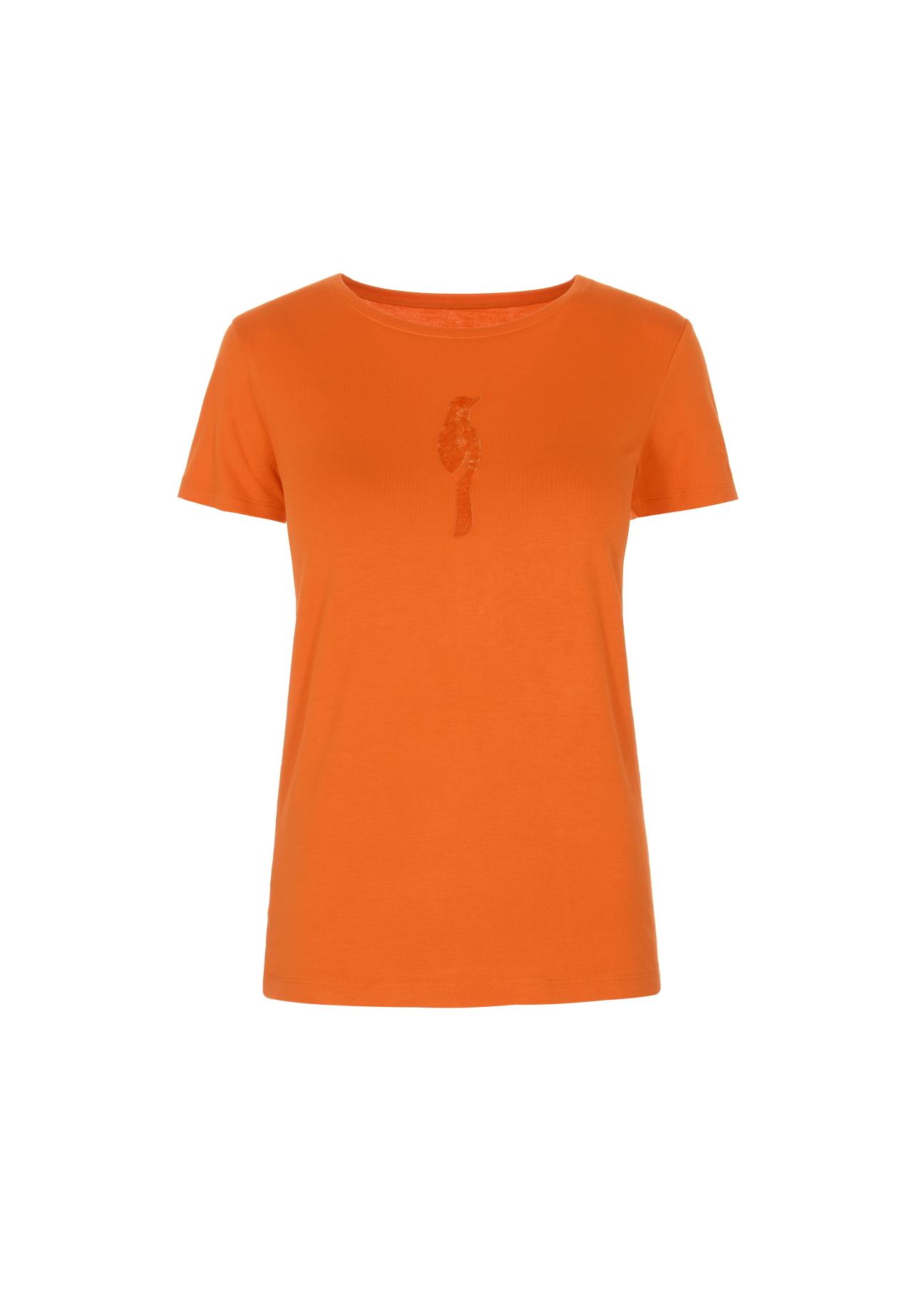 Orange Women's T-shirt with oriole TSHDT-0090-30(W22)-02