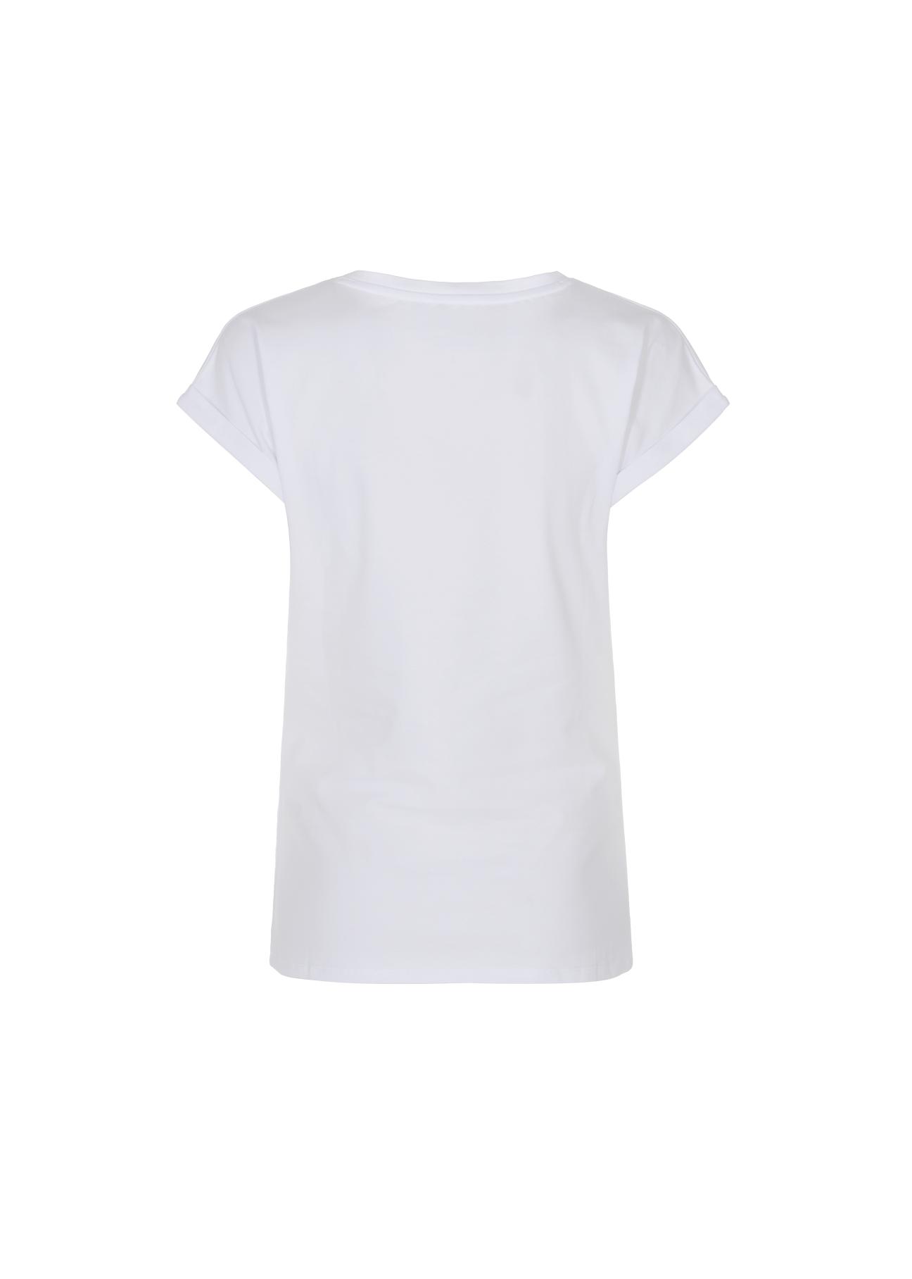 Women's white T-shirt with oriole TSHDT-0097-11(W22)-03