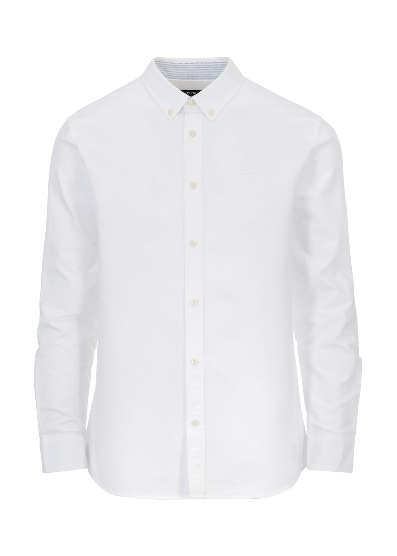 Classic white men's shirt KOSMT-0305-11(W23)-03