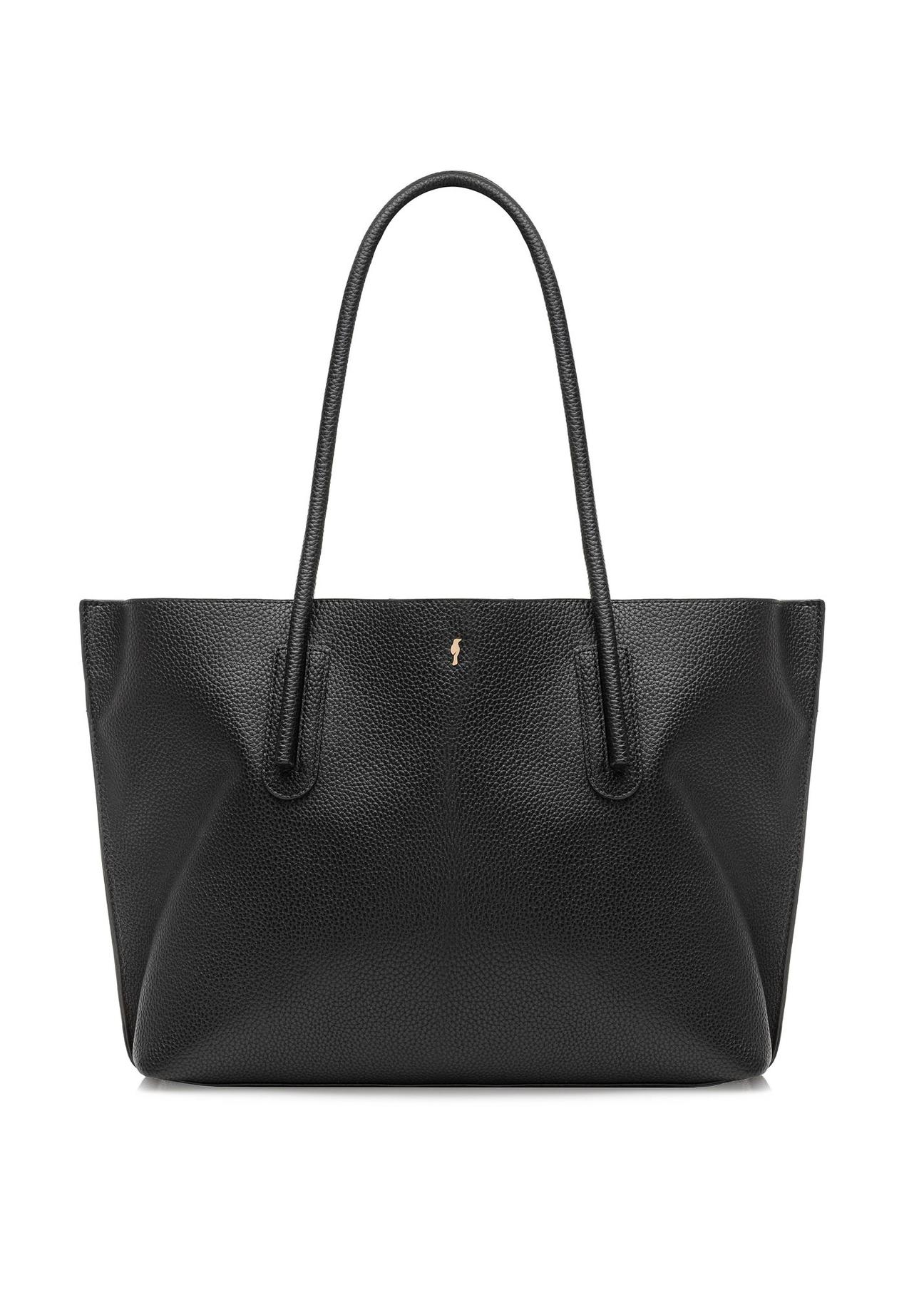 Black women's shopper bag TOREC-0938A-99(W25)-01