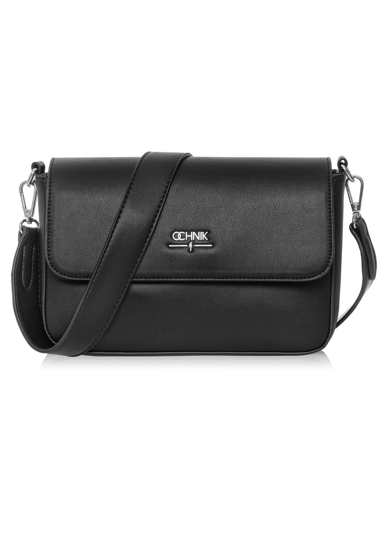 Black rectangular women's messenger bag TOREC-0930A-99(W25)-02