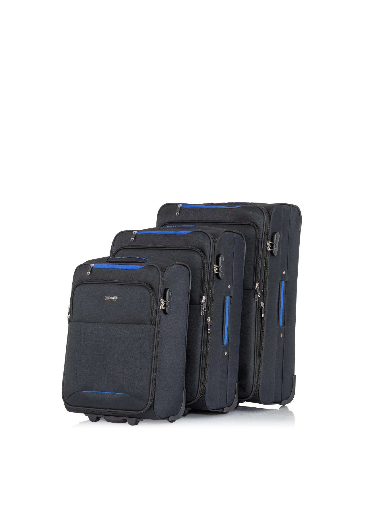 Set of suitcases on wheels 19'/24'/28' WALNY-0033-99(W23)-01