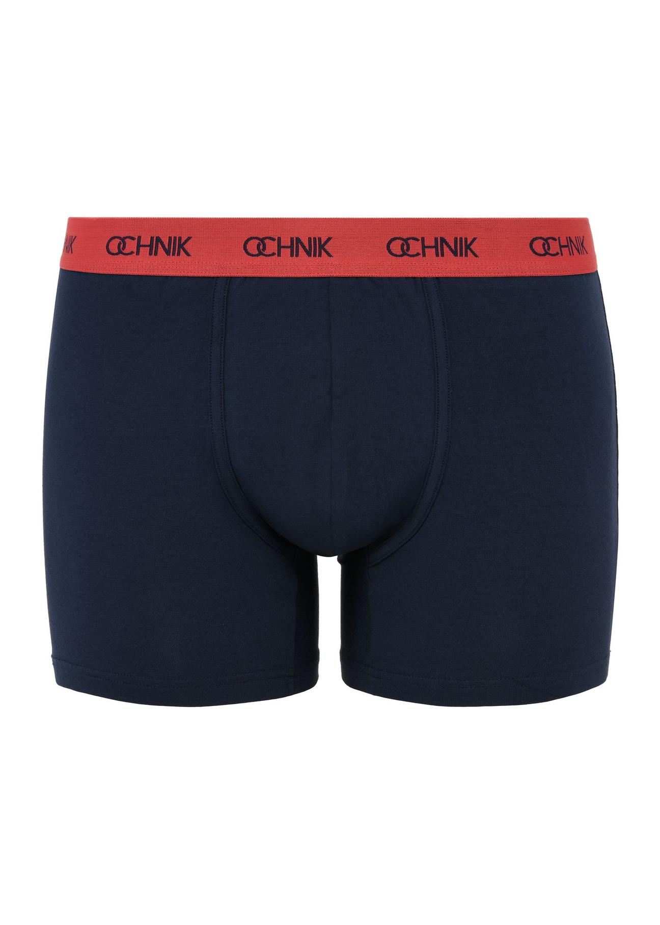 Men's three-pack navy blue boxers ZESMB-0004-69(Z24)-04