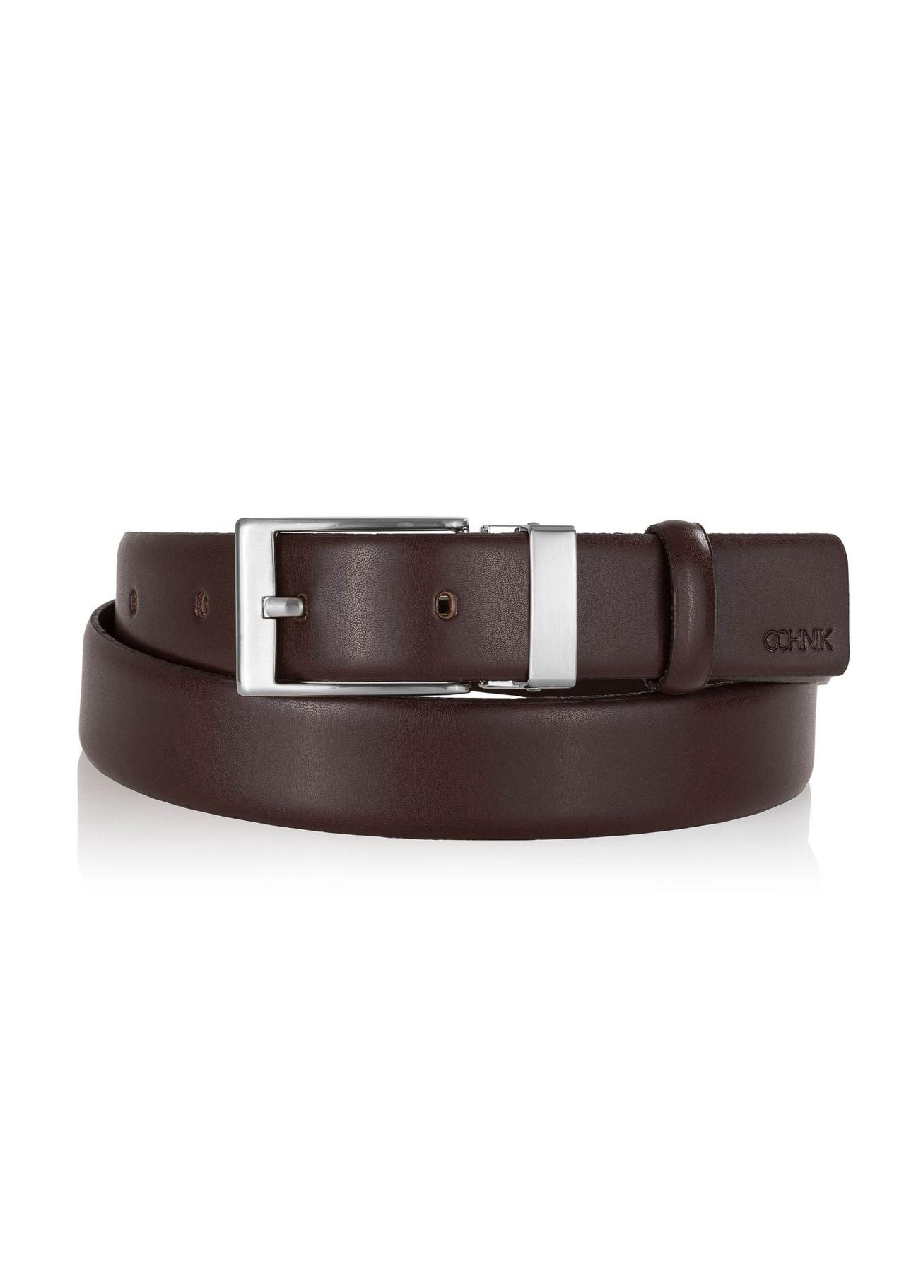 Brown men's belt PAM-JW052-89(KS)-03