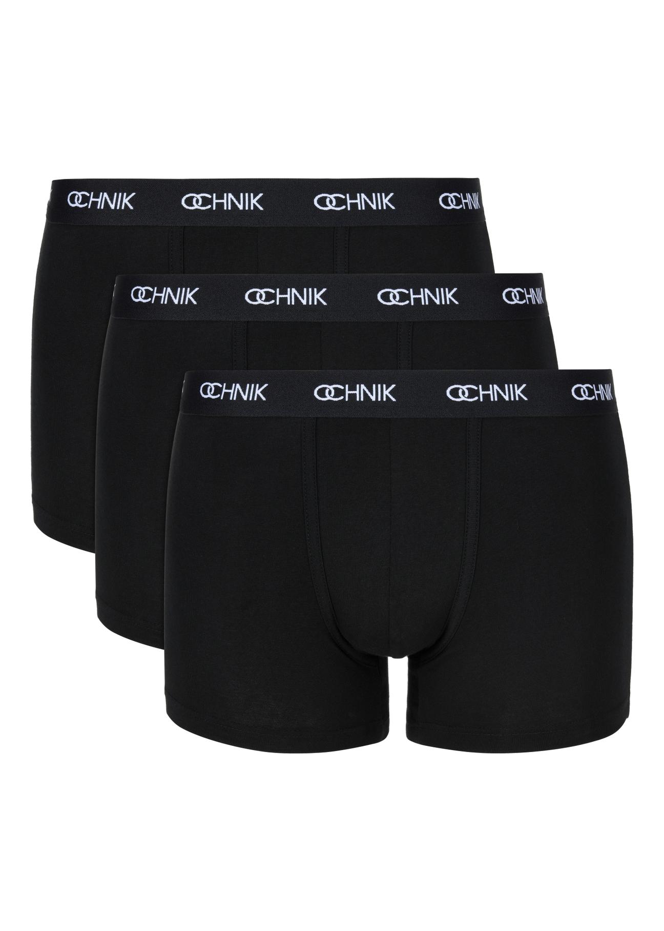 Black tri-pack of men's boxer shorts ZESMB-0001-99(W24)-01